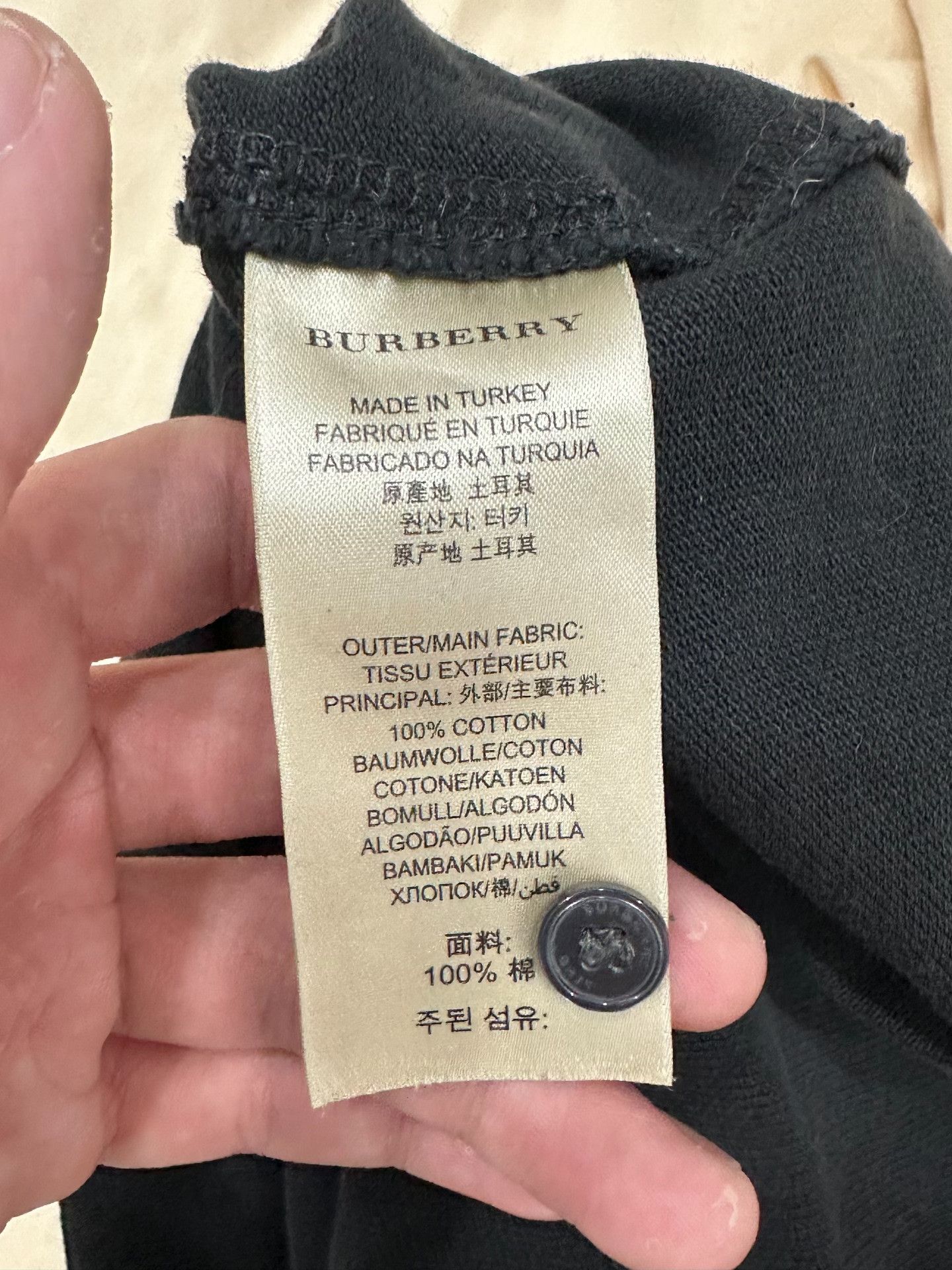 Burberry Burberry Black Polo xl Men Size US XL / EU 56 / 4 - 5 Thumbnail