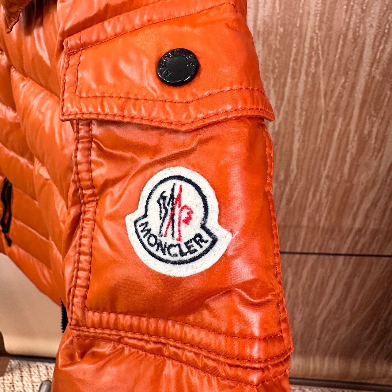 Moncler Moncler Down Orange Down Jacket XS Women Size XS / US 0-2 / IT 36-38 - 3 Thumbnail
