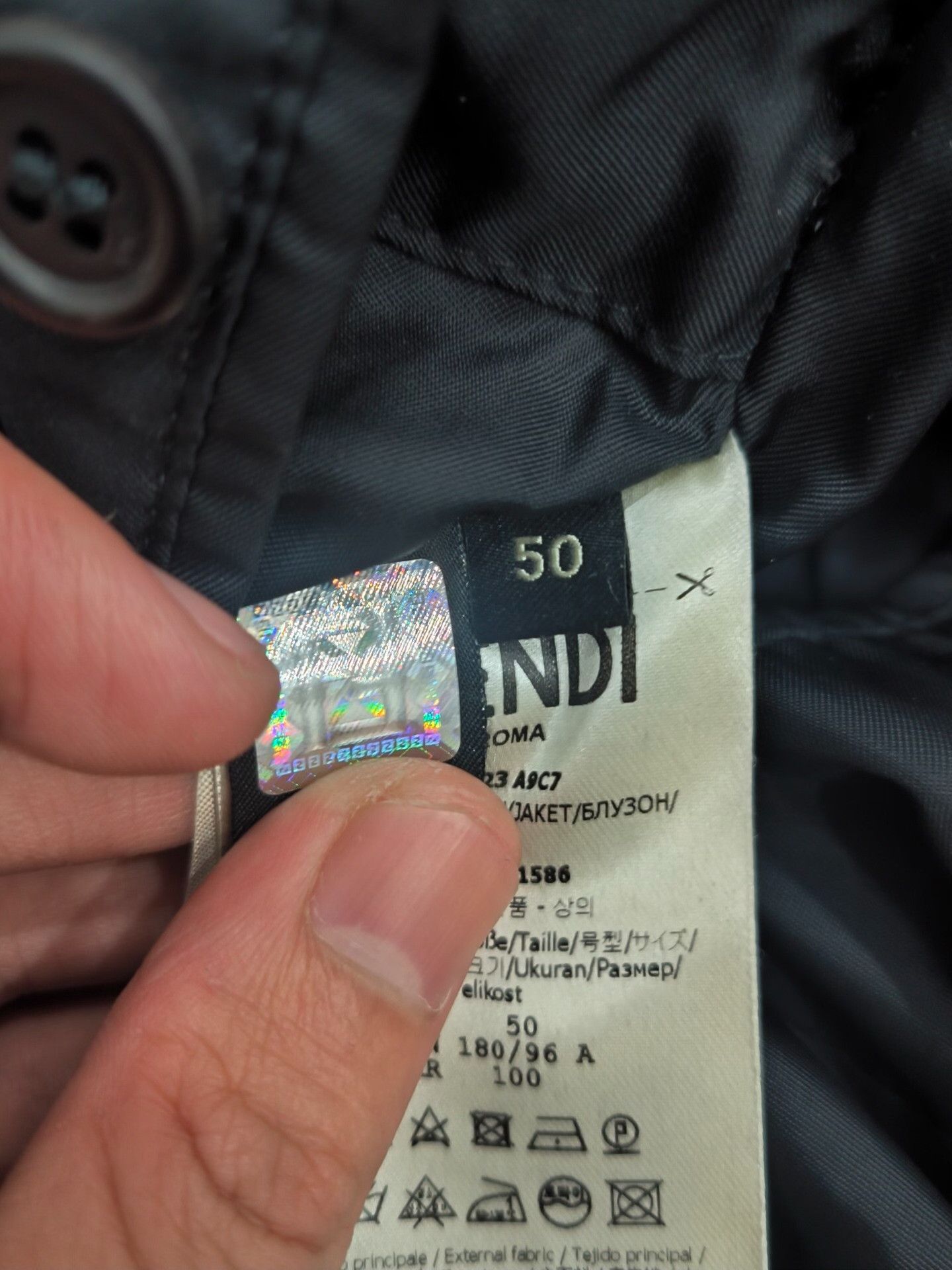 Fendi Fendi Wool Black Light Jacket xl Men Size US XL / EU 56 / 4 - 7 Thumbnail