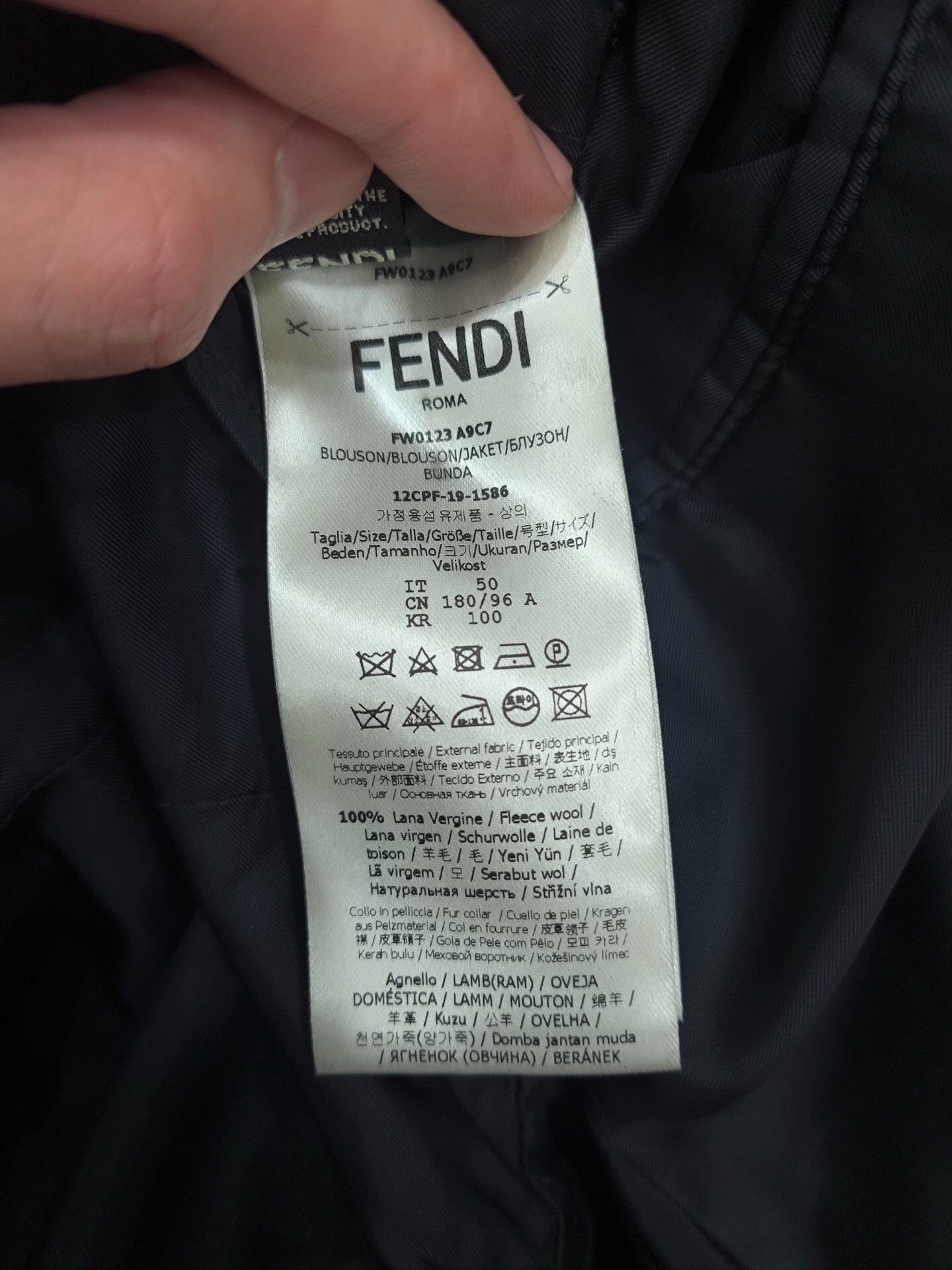 Fendi Fendi Wool Black Light Jacket xl Men Size US XL / EU 56 / 4 - 8 Thumbnail