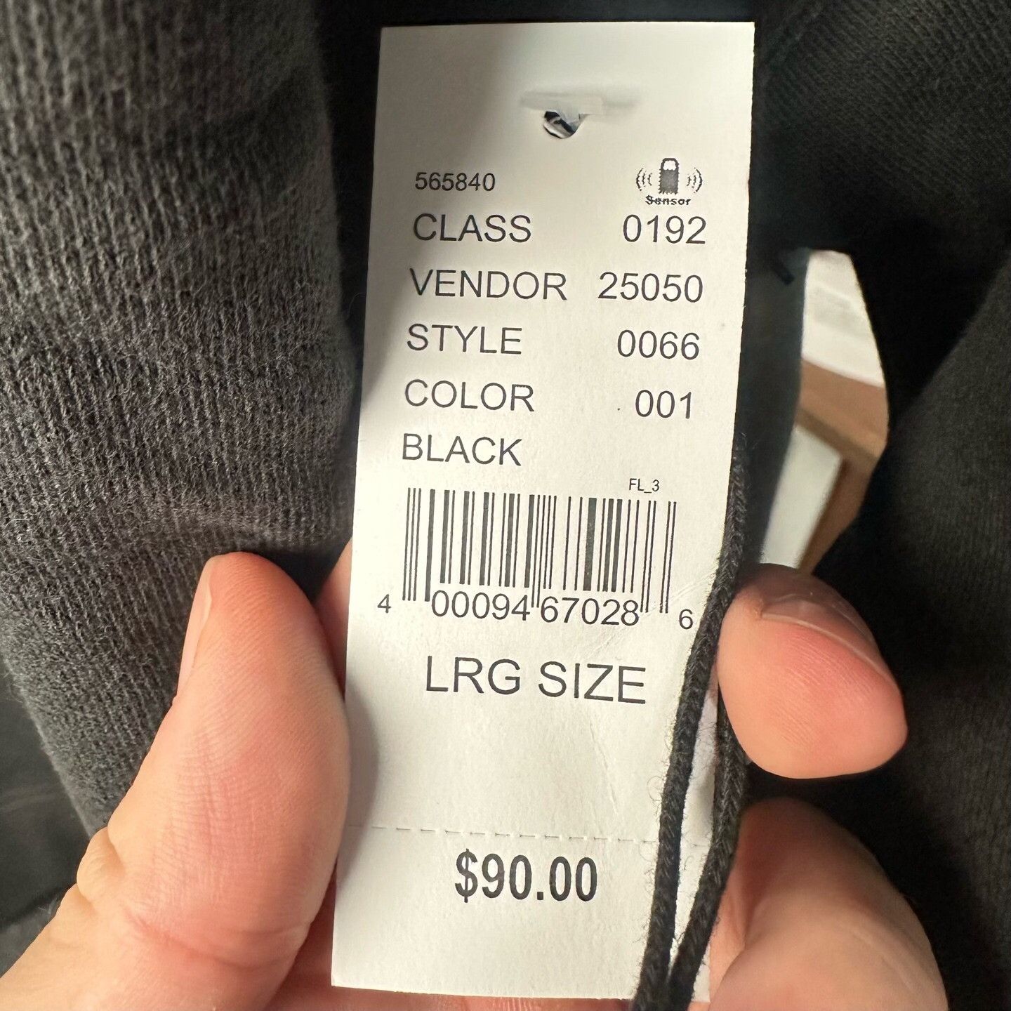 Fear of God Fear of God Black Hoodie l Men Size US L / EU 52-54 / 3 - 6 Thumbnail