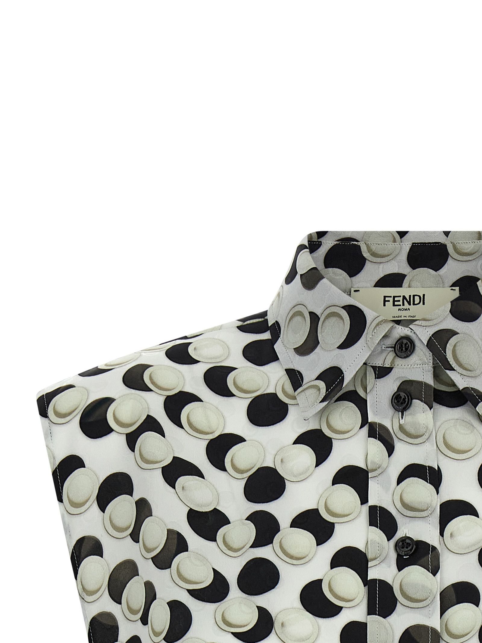 Fendi Polka Dot Crop Top Size XS / US 0-2 / IT 36-38 - 3 Thumbnail