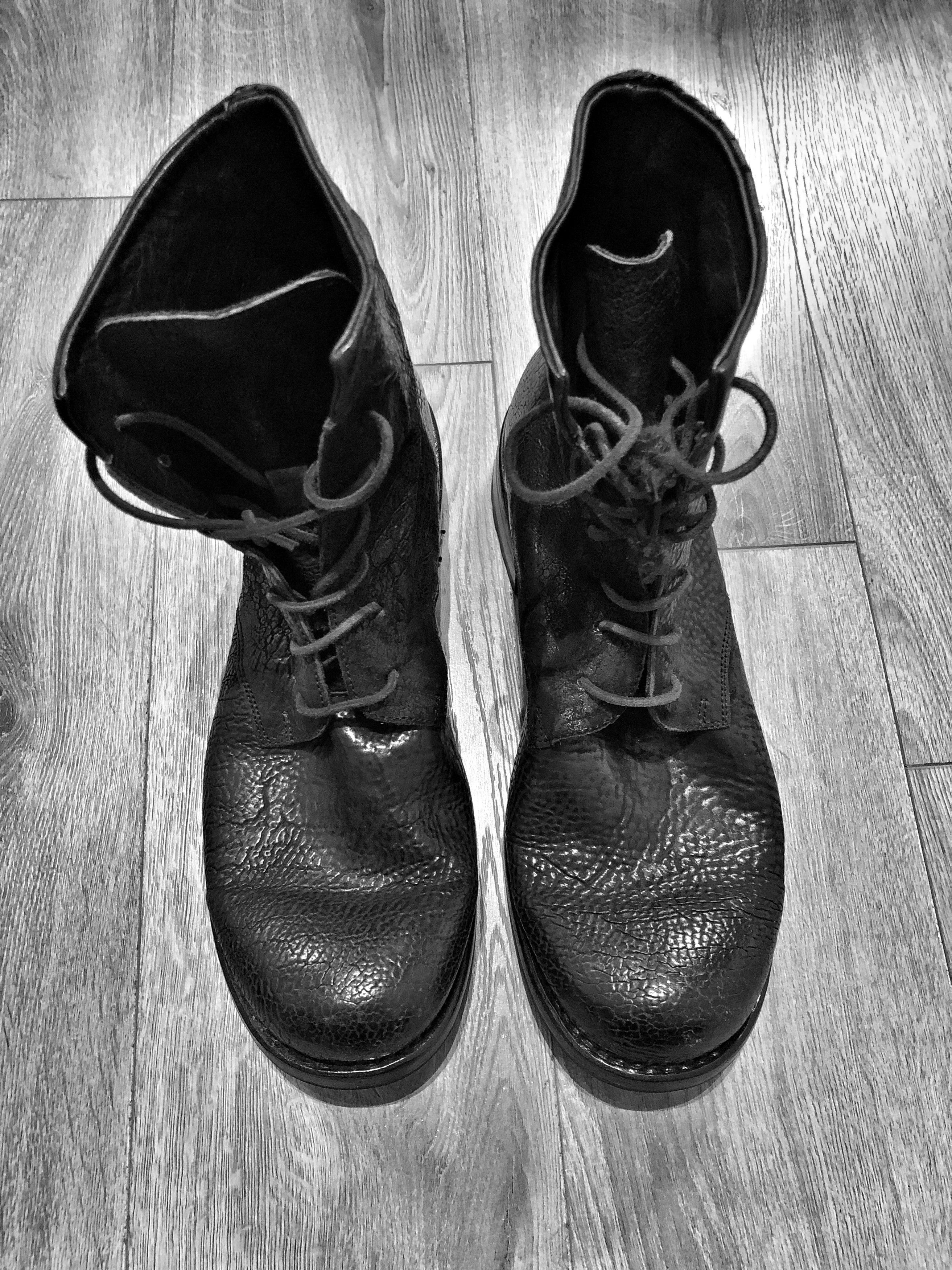The Last Conspiracy ASGAARD OVERLOCK SPINE SCARRED CULATTA BOOTS Size US 9 / EU 42 - 4 Thumbnail