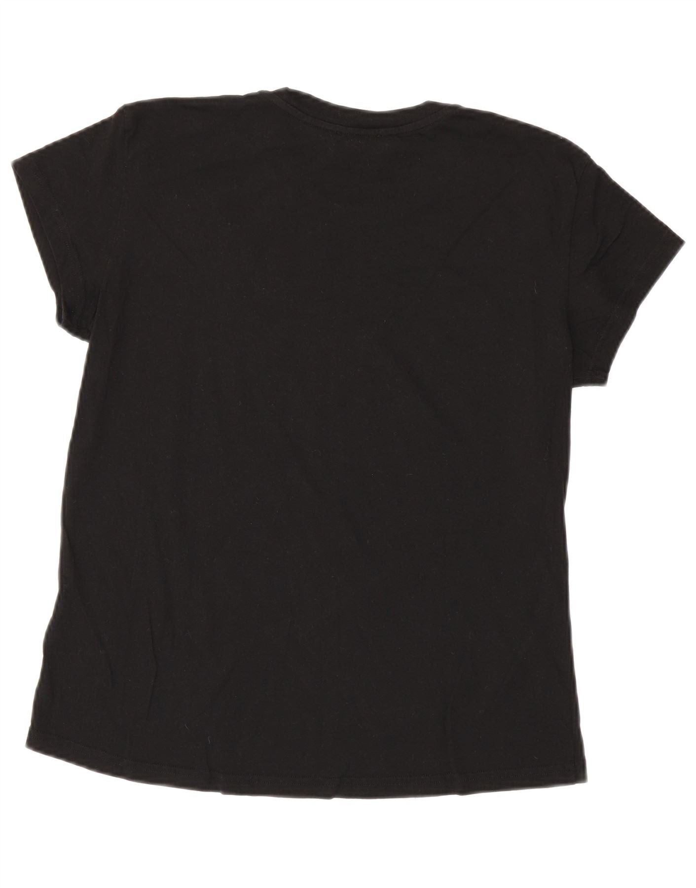 Diesel Womens Graphic T-Shirt Top UK 14 Large Black Cotton Size XS / US 0-2 / IT 36-38 - 2 Thumbnail