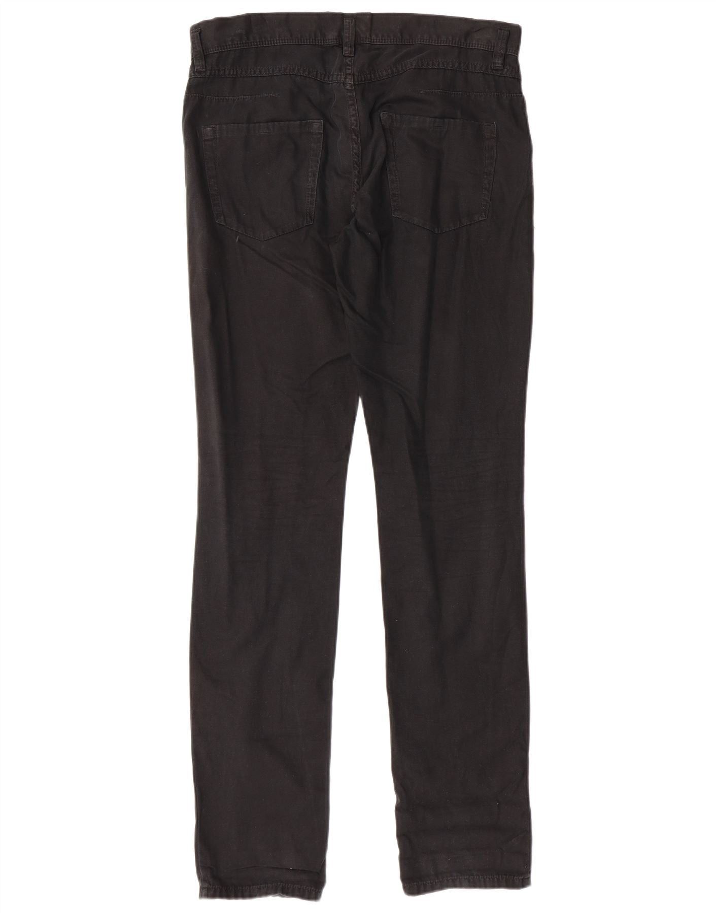 Diesel Womens Slim Casual Trousers W28 L32 Black Cotton Size 24" / US 00 / IT 34 - 2 Thumbnail