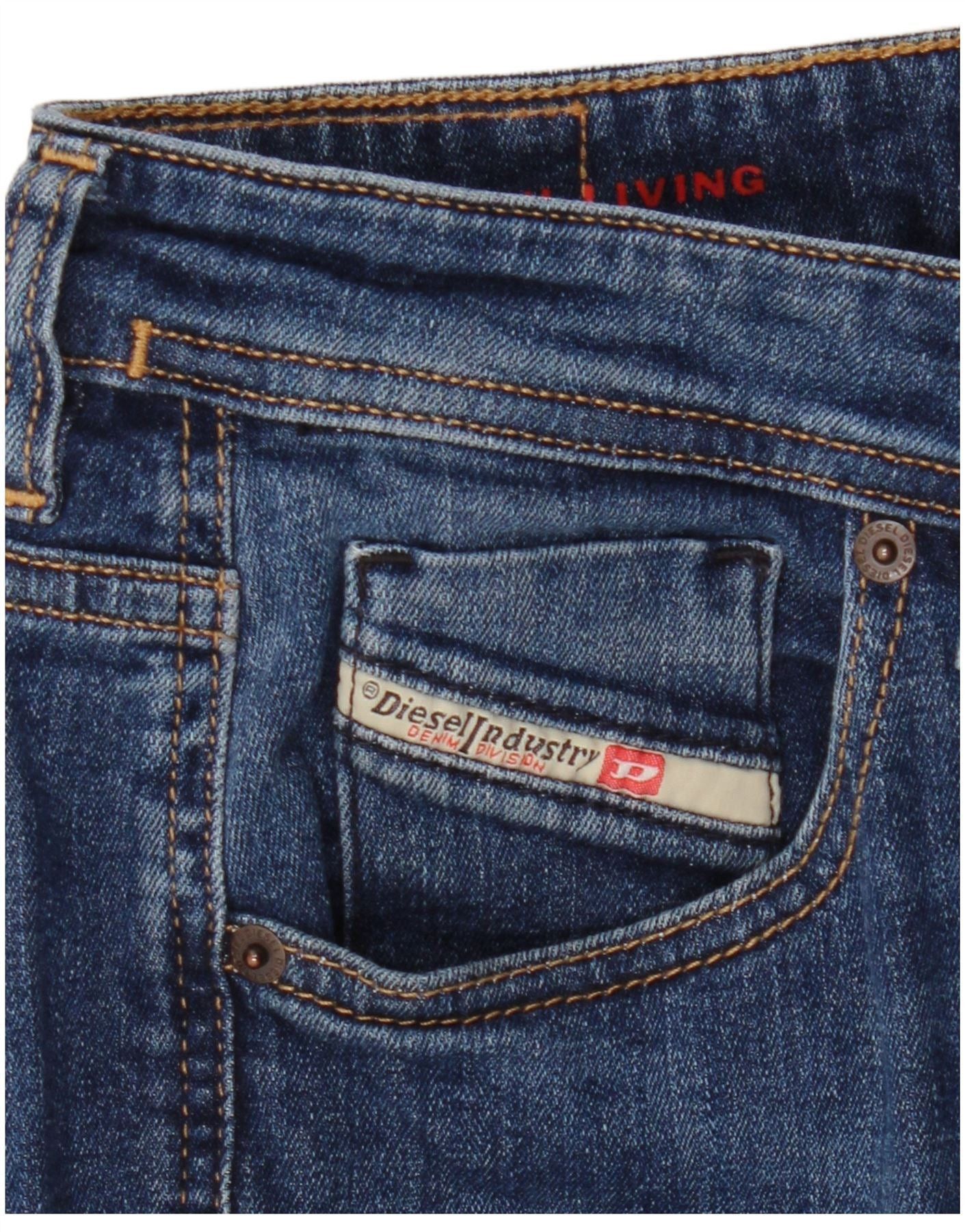 Diesel Womens Slim Jeans W28 L26 Blue Cotton Size 42" / US 20 - 4 Thumbnail