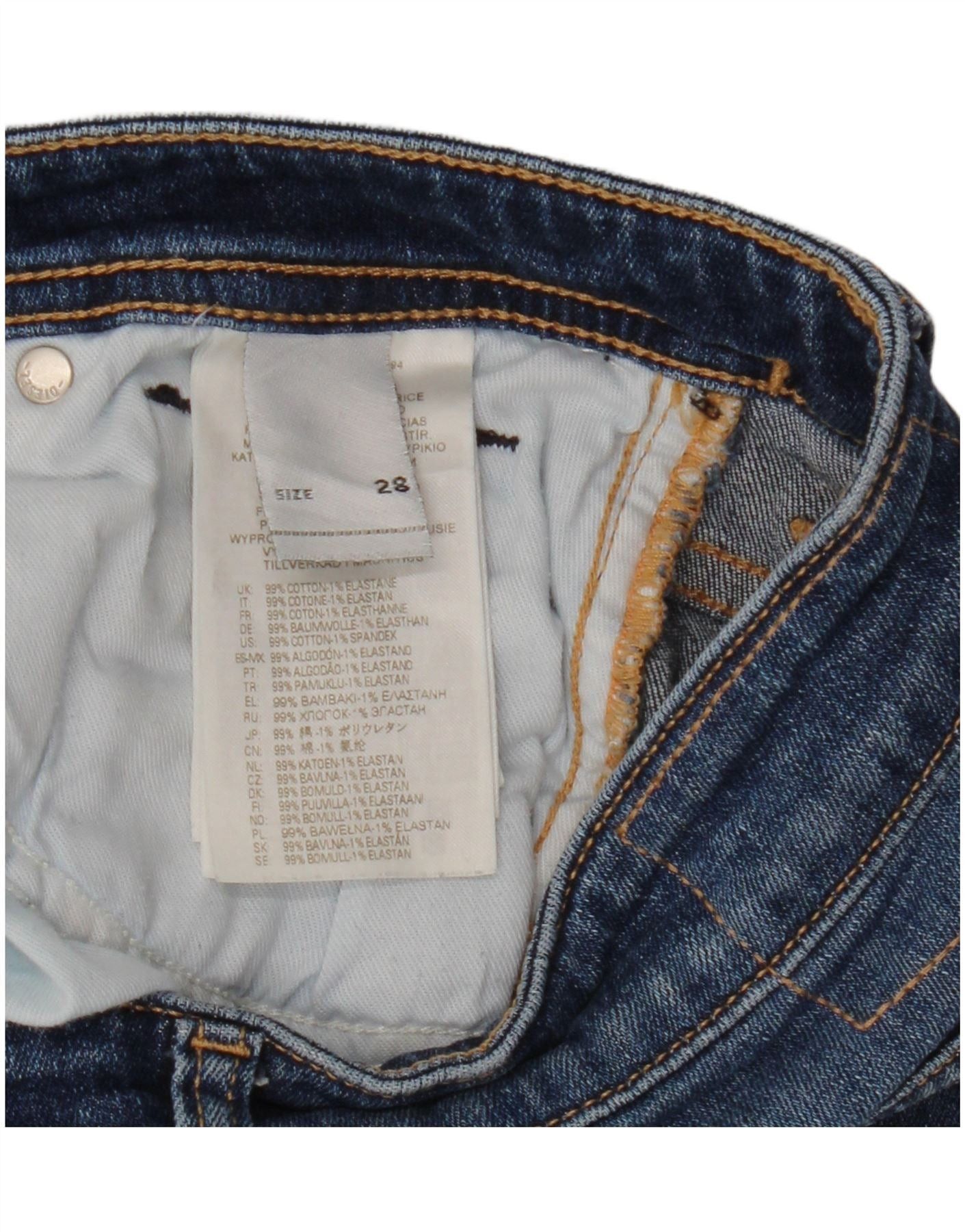 Diesel Womens Slim Jeans W28 L26 Blue Cotton Size 42" / US 20 - 3 Thumbnail