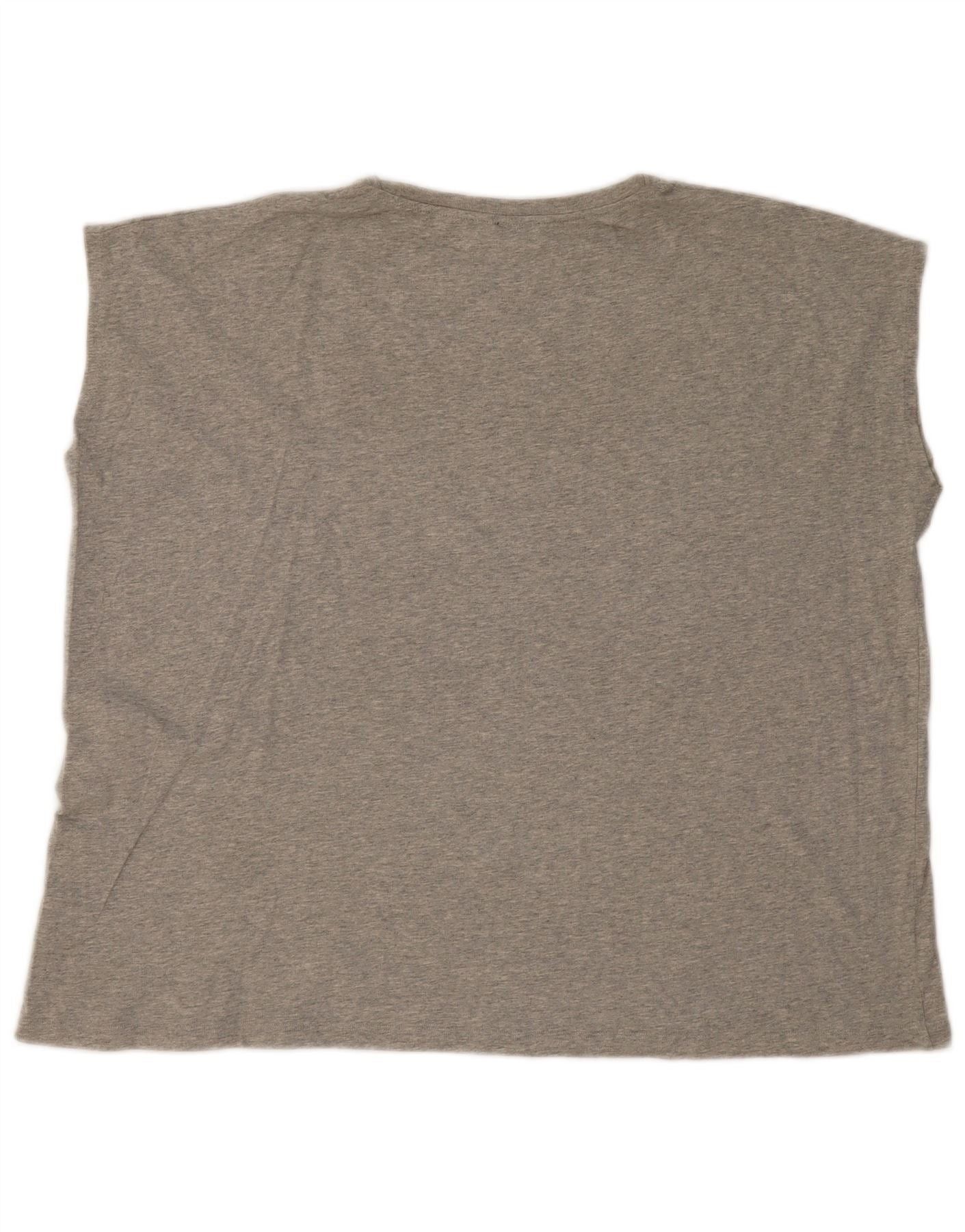 Diesel Womens Overd Blouse Top UK 14 Large Grey Size XXL / US 16-18 / IT 52-54 - 3 Thumbnail