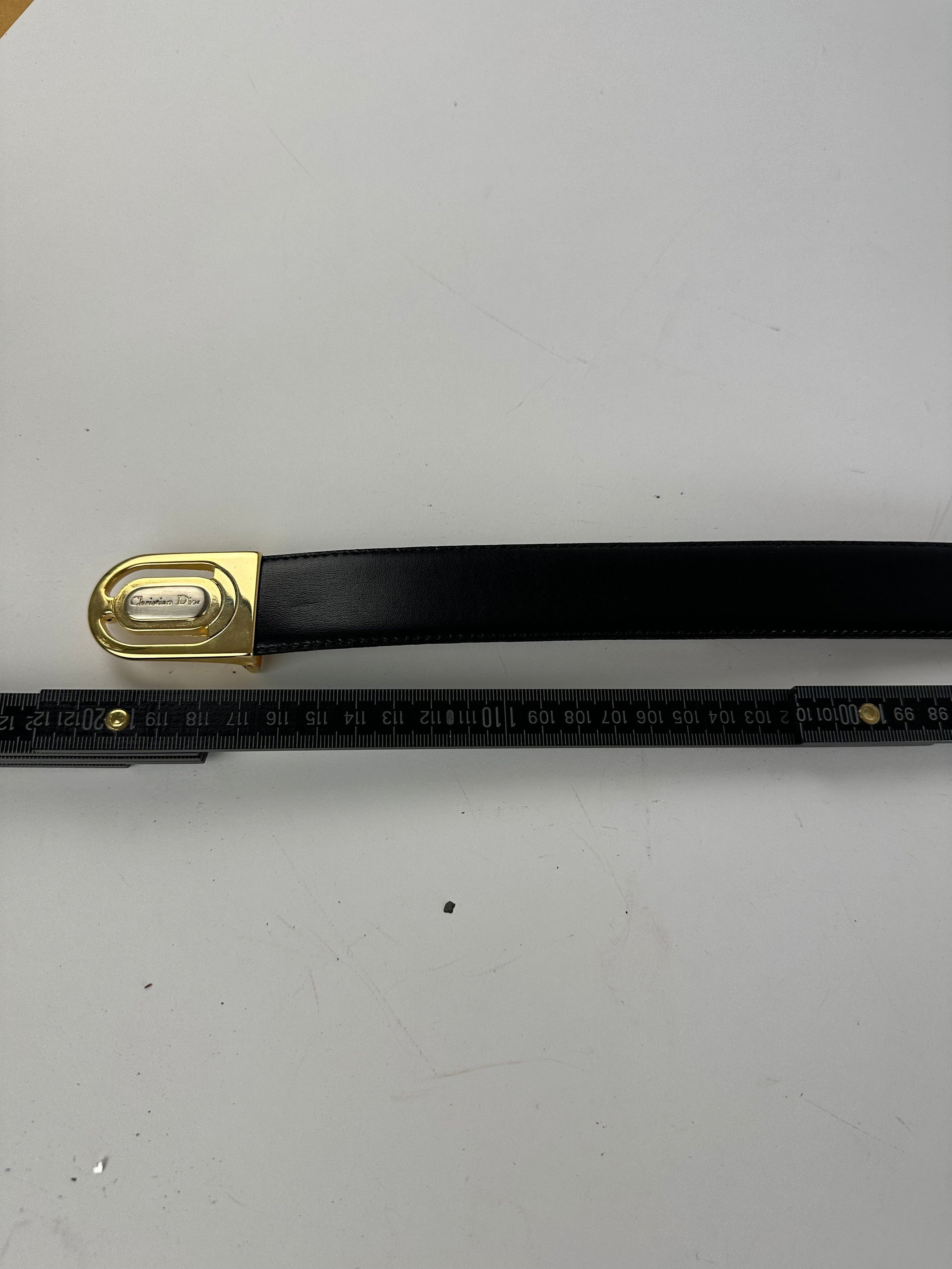 Dior Vintage Reversible Leather Belt Set Black Brown Size ONE SIZE - 10 Thumbnail