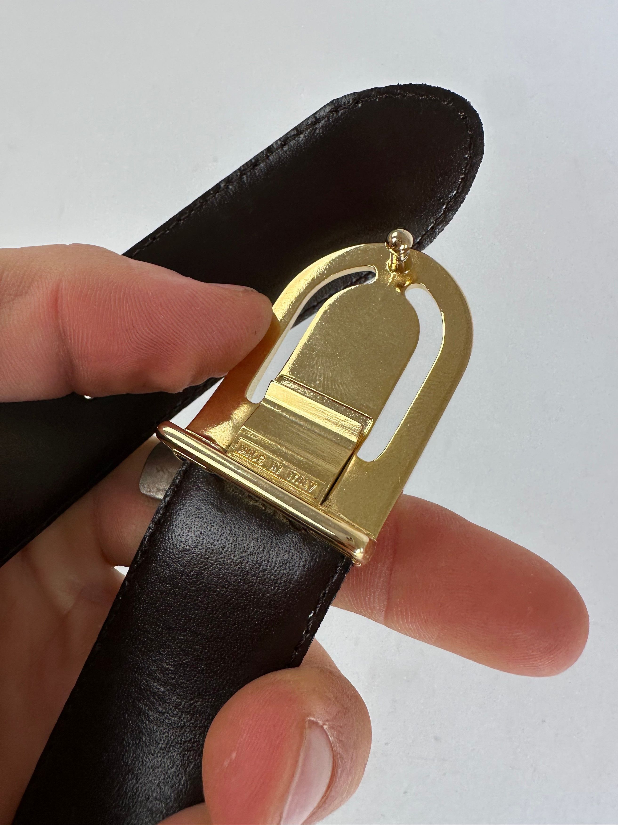 Dior Vintage Reversible Leather Belt Set Black Brown Size ONE SIZE - 8 Thumbnail