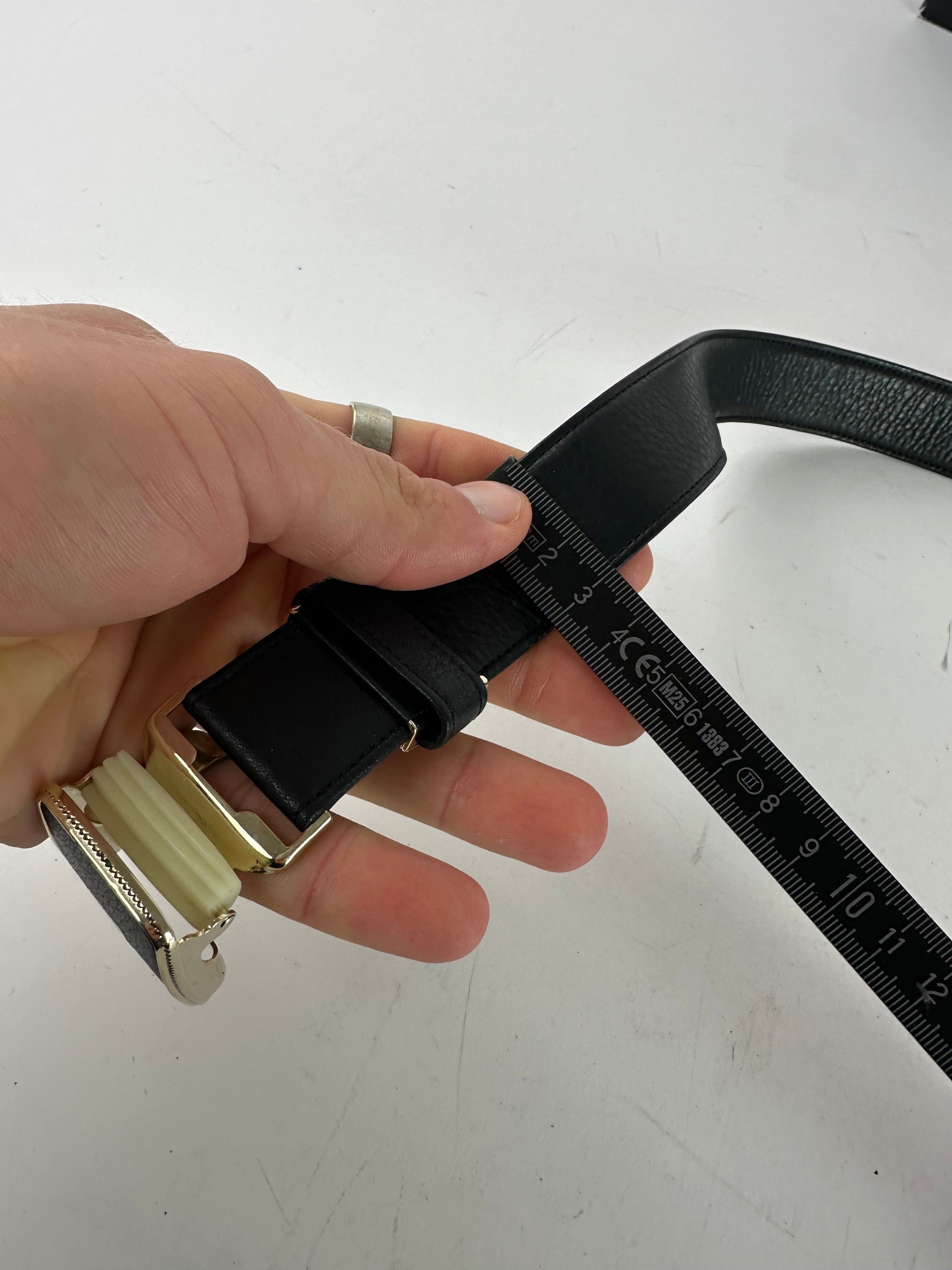 Other Vintage Yves Saint Laurent Snake Emblossed Leather Belt Blac Size ONE SIZE - 10 Thumbnail