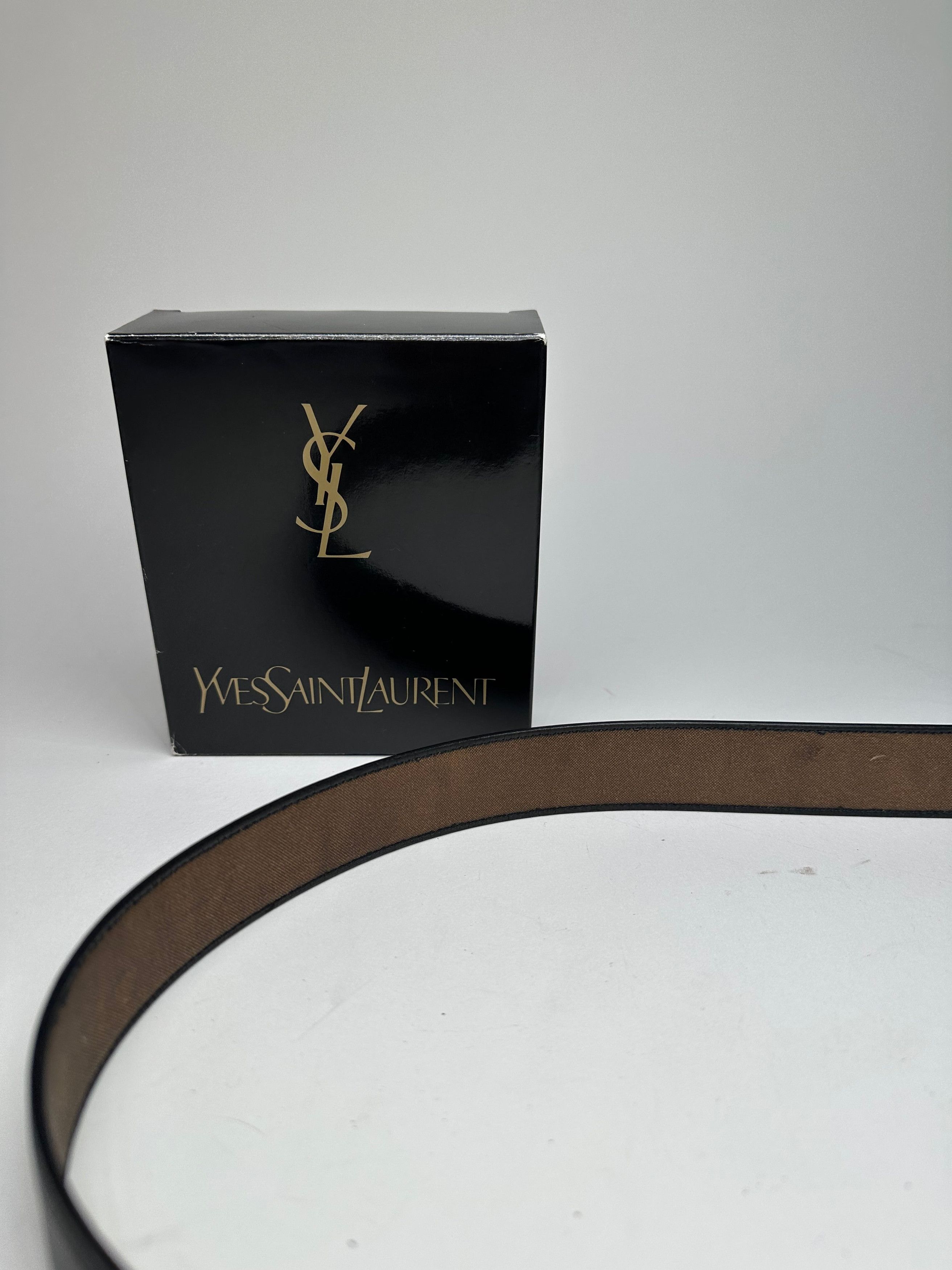 Other Vintage Yves Saint Laurent Snake Emblossed Leather Belt Blac Size ONE SIZE - 3 Thumbnail