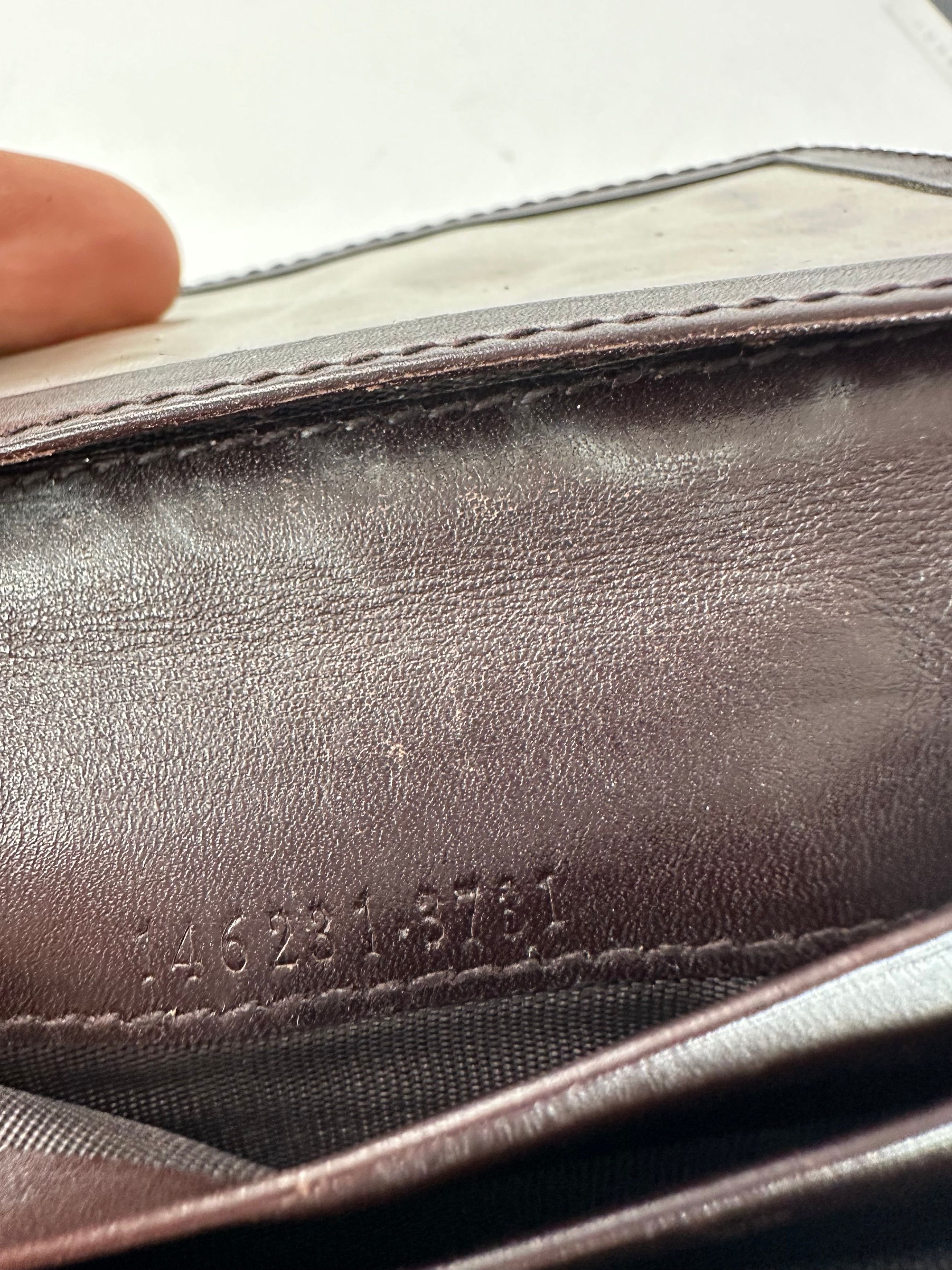Gucci Vintage Monogram Leather Card Holder Brown Size ONE SIZE - 9 Thumbnail