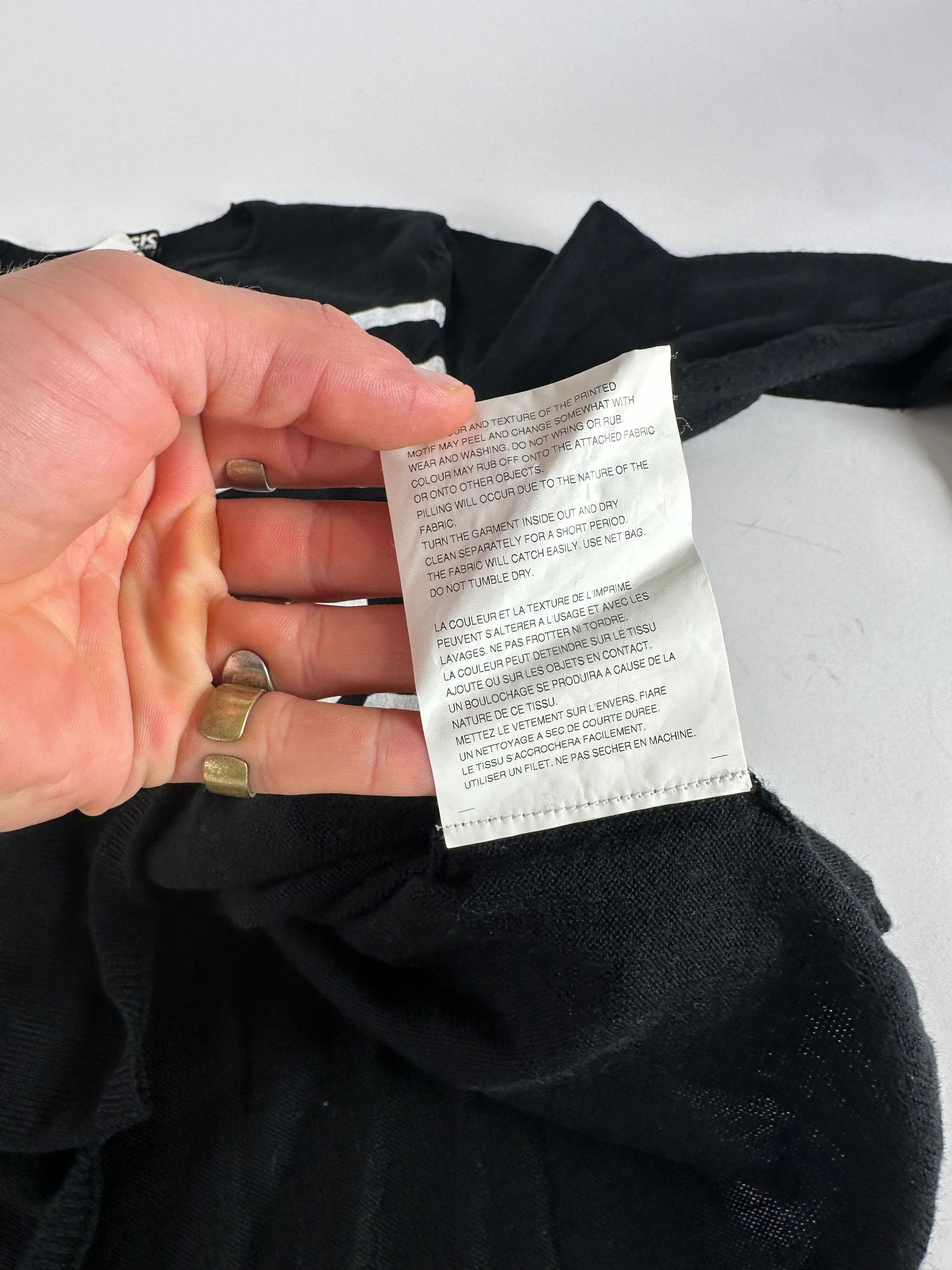 Comme des Garcons Vintage Comme Des Garçons Wool Crewneck Black white M Size S / US 4 / IT 40 - 10 Thumbnail