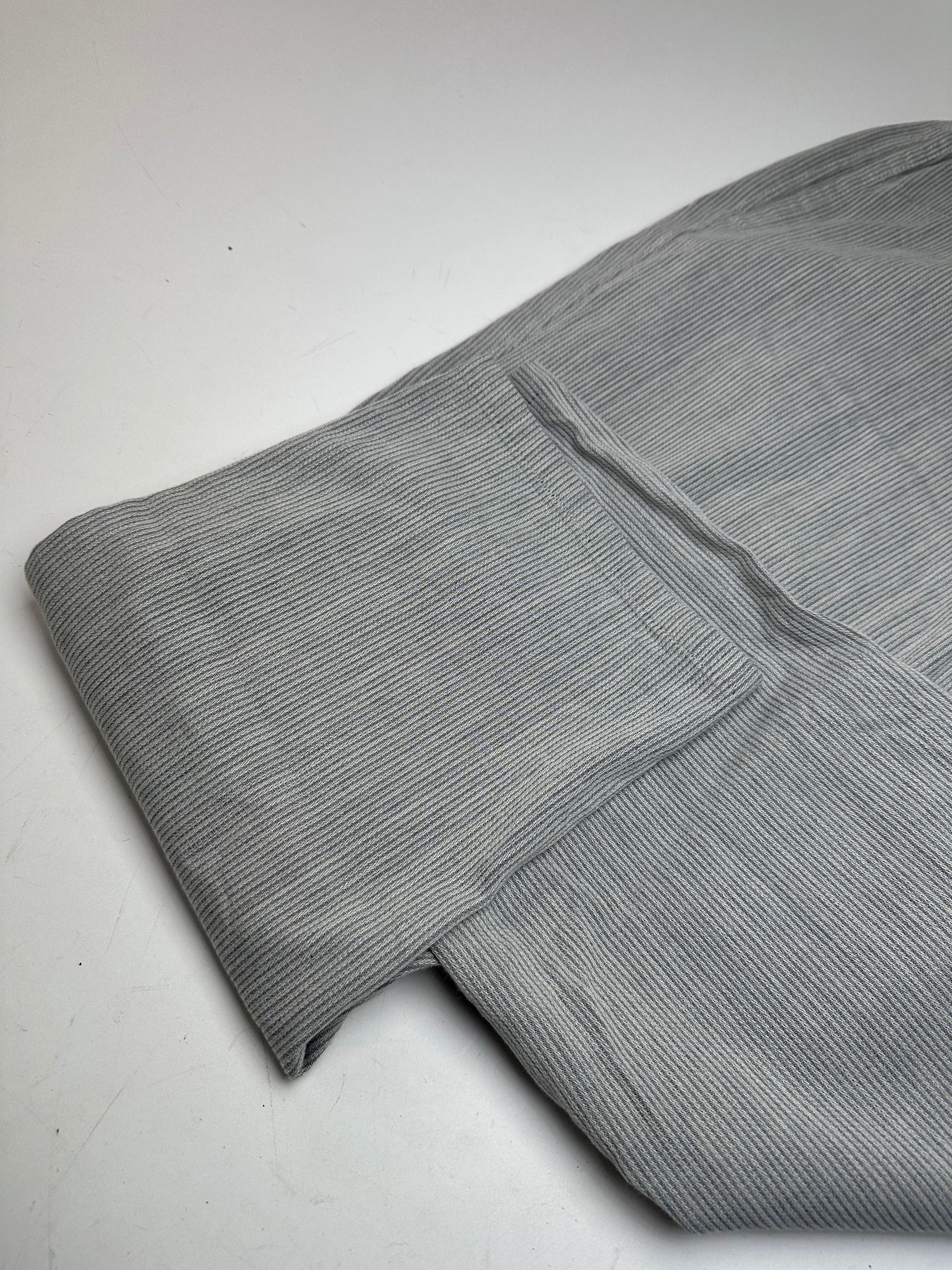 Issey Miyake Vintage Grey White Striped Wool Pants M Size 24" / US 00 / IT 34 - 3 Thumbnail