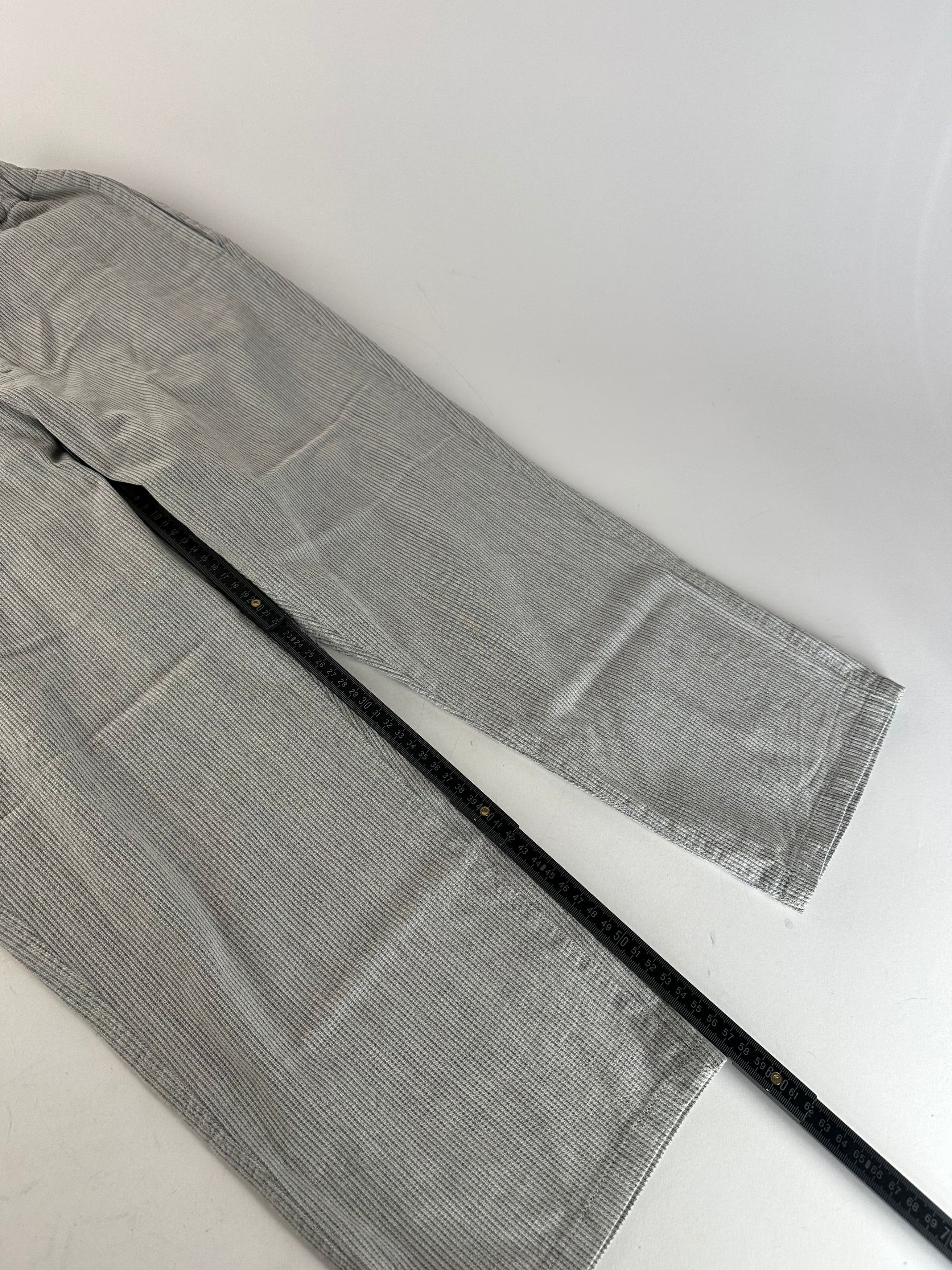 Issey Miyake Vintage Grey White Striped Wool Pants M Size 24" / US 00 / IT 34 - 5 Thumbnail