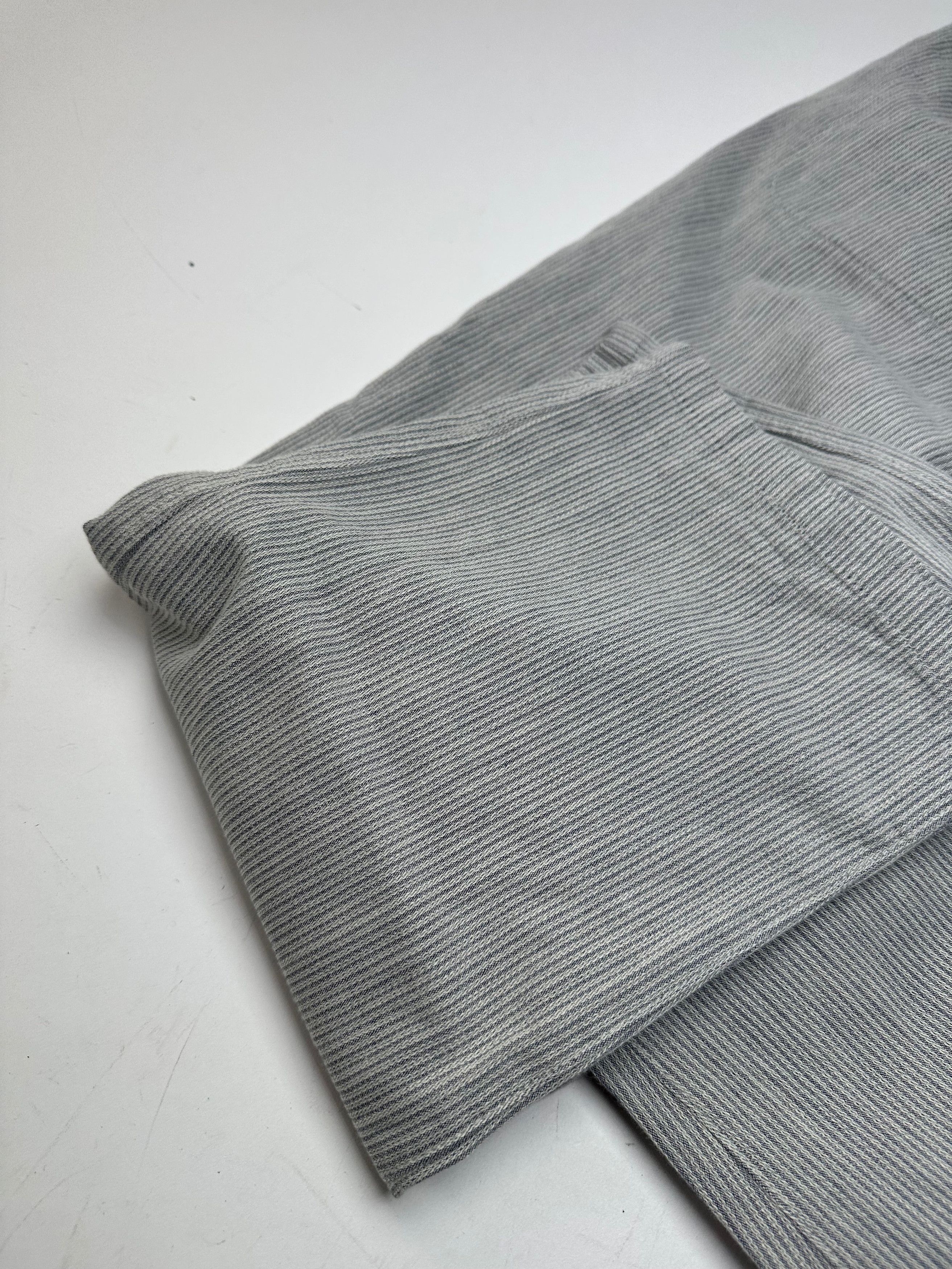 Issey Miyake Vintage Grey White Striped Wool Pants M Size 24" / US 00 / IT 34 - 9 Thumbnail