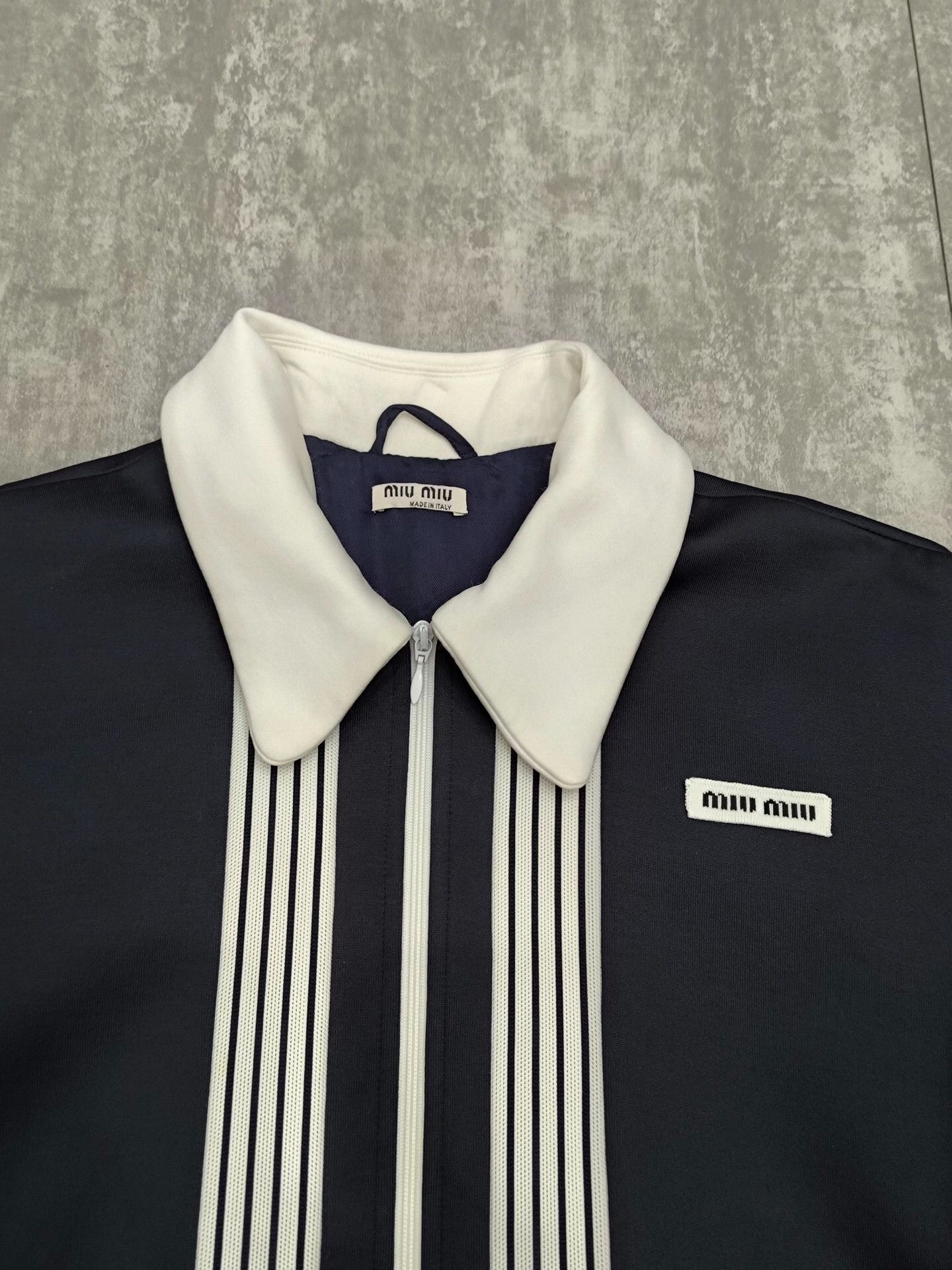 Miu Miu Miu Miu Striped Blue Jacket M Women Size M / US 6-8 / IT 42-44 - 3 Thumbnail