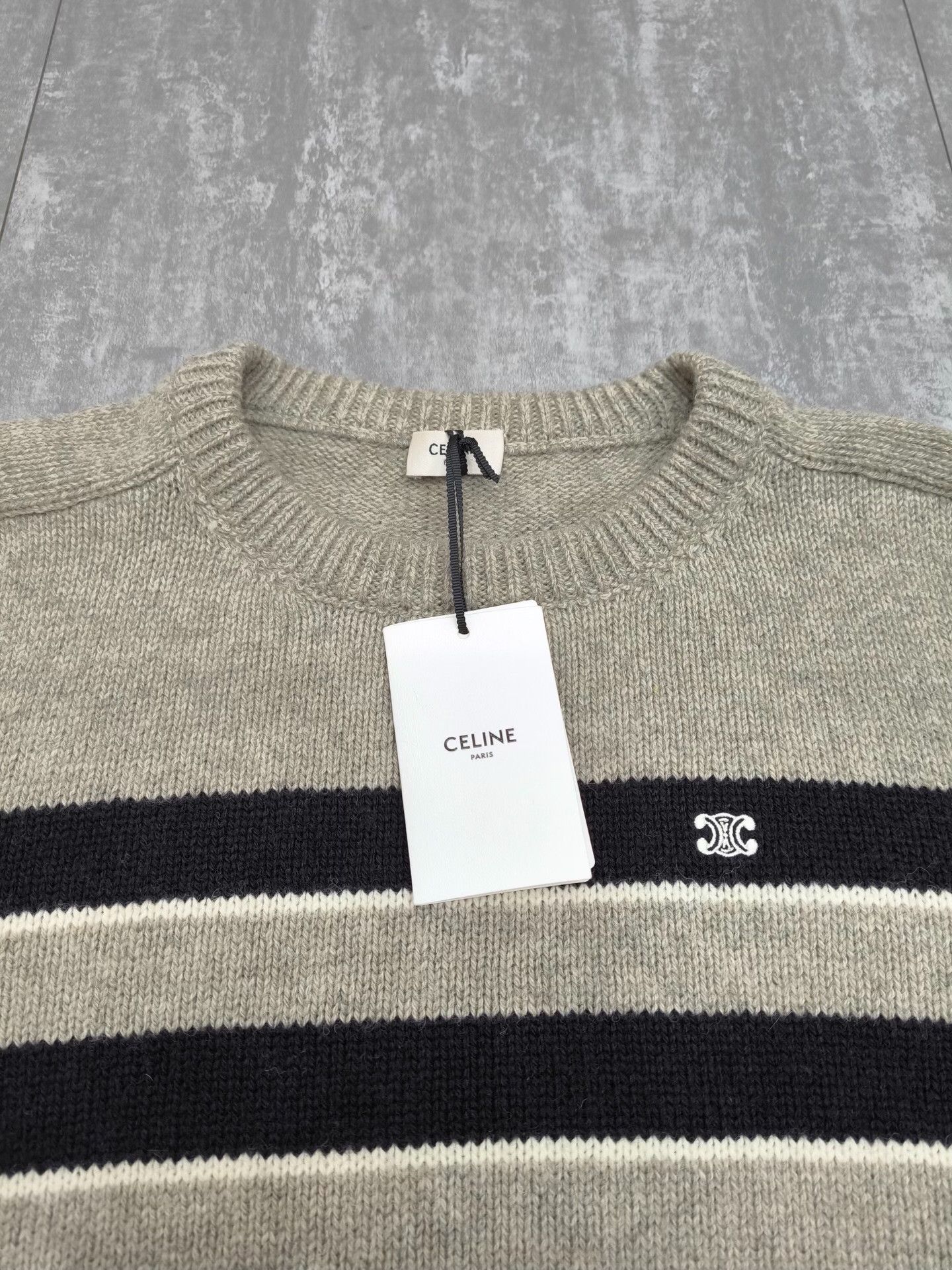 Celine Celine Wool Striped Sweater xxl Men Size US XXL / EU 58 / 5 - 3 Thumbnail