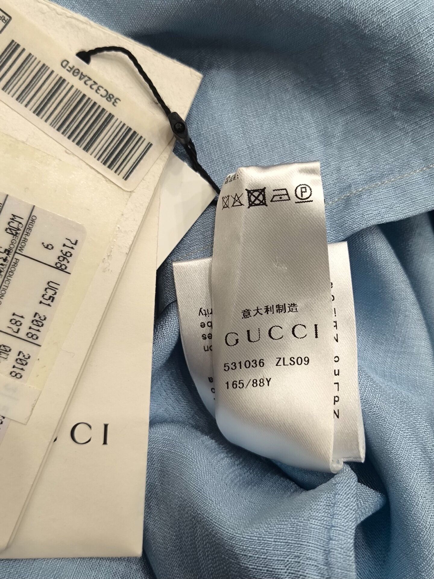 Gucci Gucci Blue Shirt m Men Size US M / EU 48-50 / 2 - 5 Thumbnail