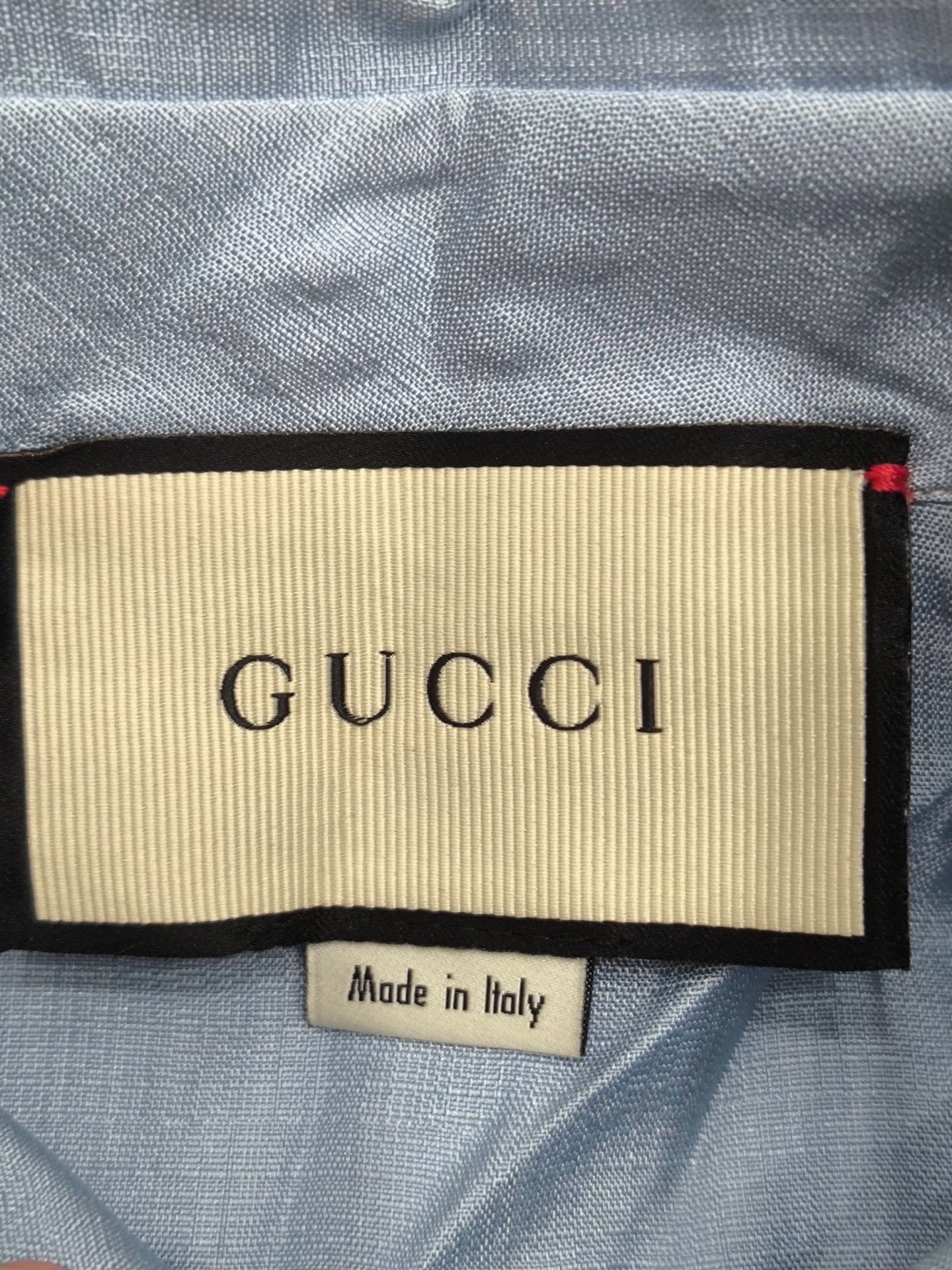 Gucci Gucci Blue Shirt m Men Size US M / EU 48-50 / 2 - 4 Thumbnail