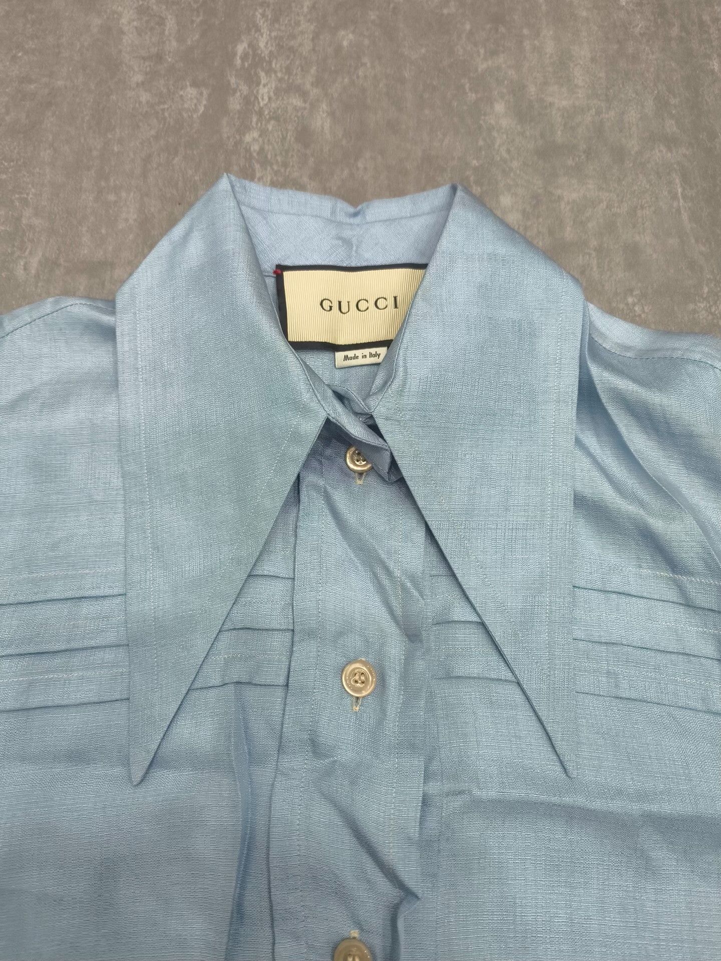 Gucci Gucci Blue Shirt m Men Size US M / EU 48-50 / 2 - 3 Thumbnail