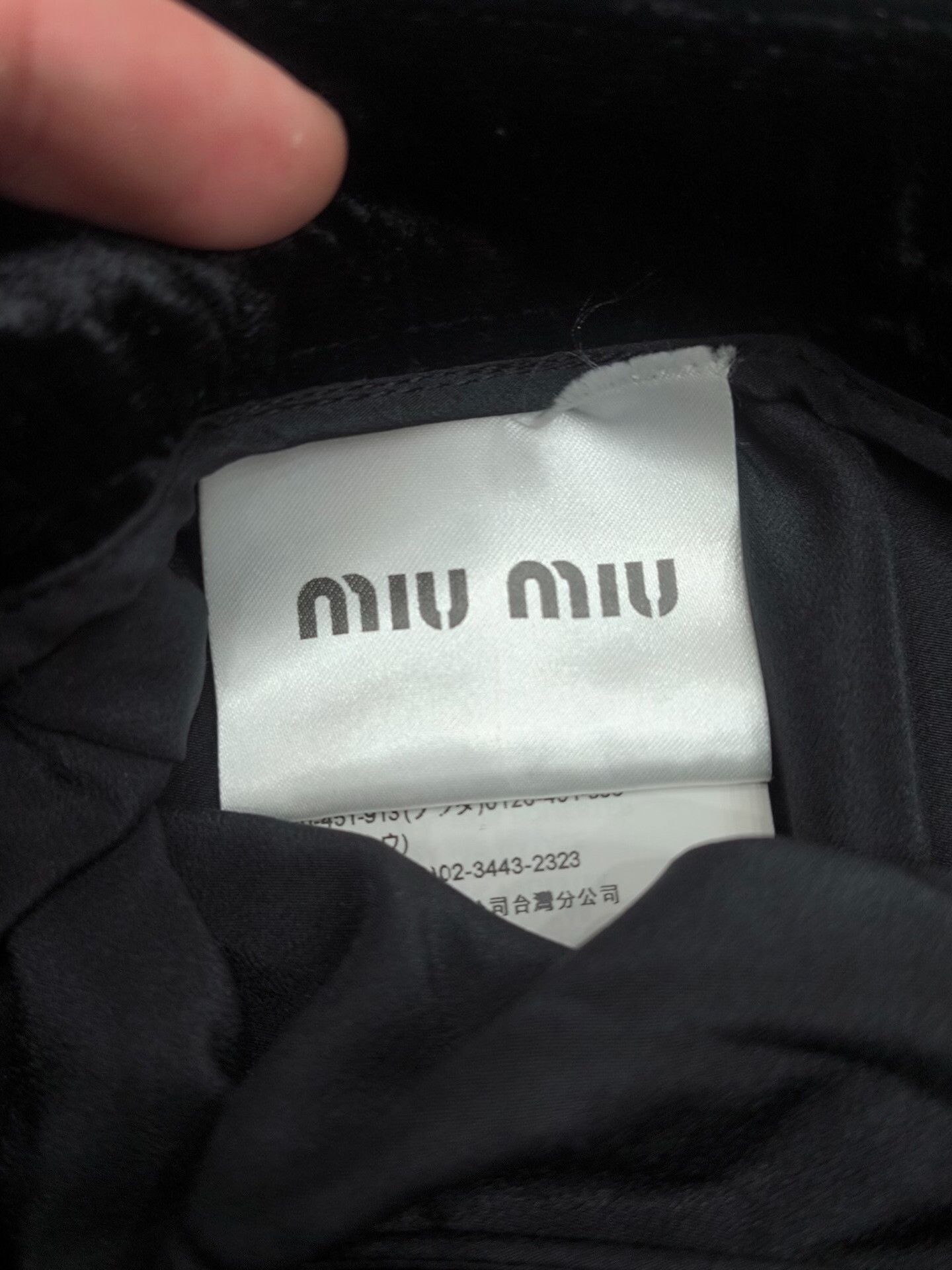 Miu Miu Miu Miu Velvet Black Skirt 36 Women Size 36" / US 14 / IT 50 - 4 Thumbnail