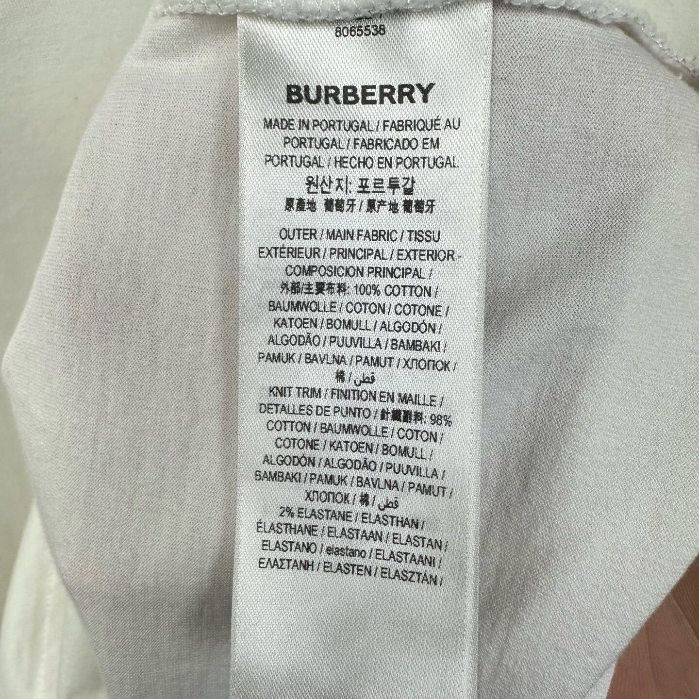 Burberry Burberry Retro Cotton White T-Shirt S Women Size S / US 4 / IT 40 - 7 Thumbnail