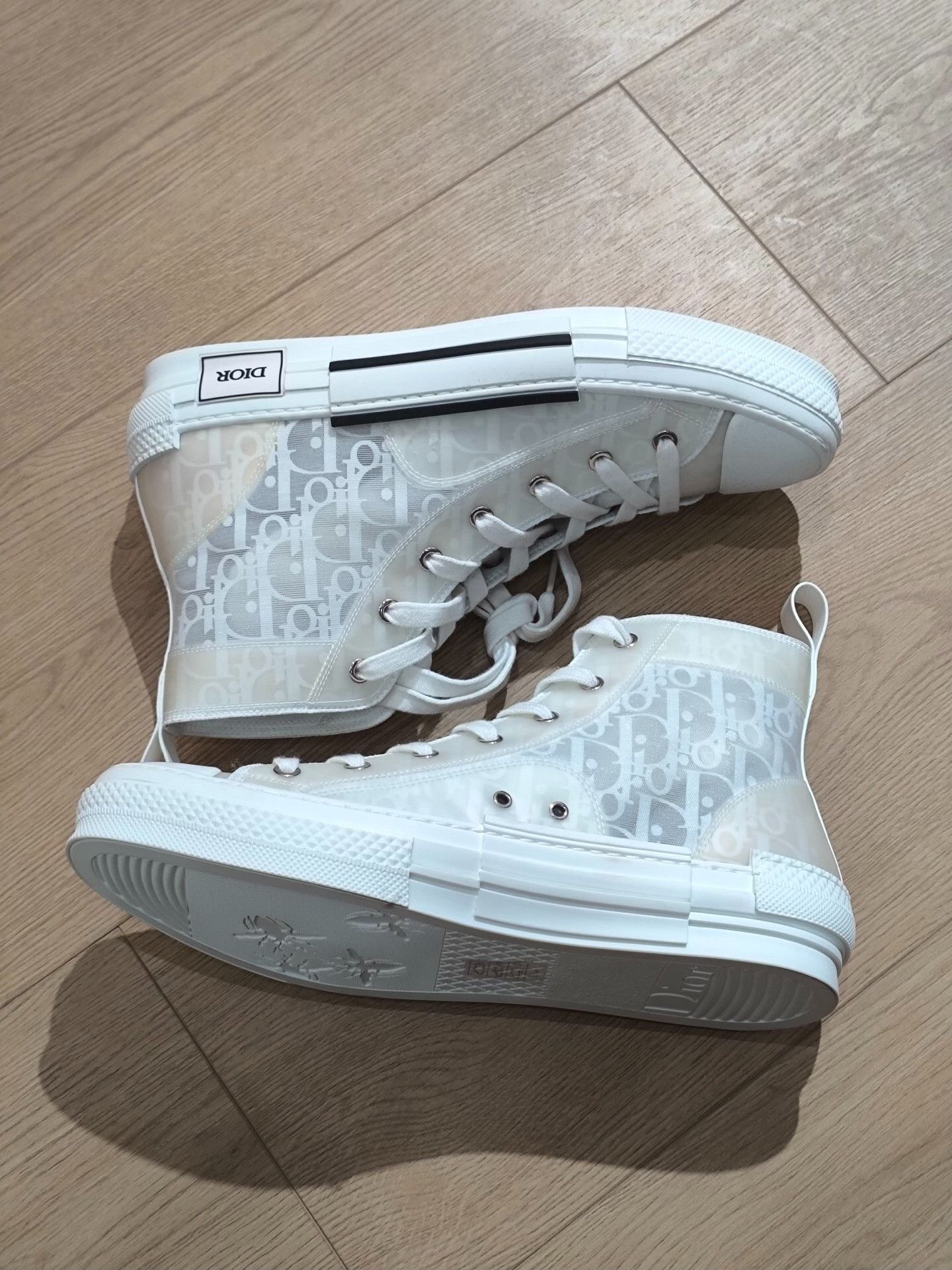 Dior Dior White Hitop Sneakers 8.5 Men Size US 8.5 / EU 41-42 - 3 Thumbnail