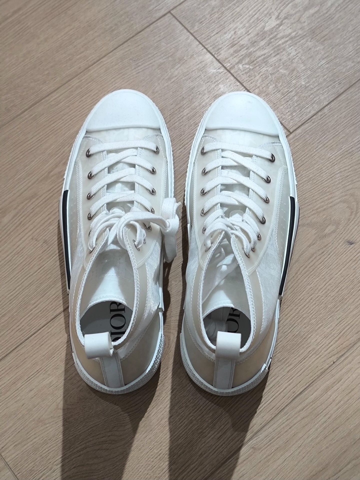 Dior Dior White Hitop Sneakers 8.5 Men Size US 8.5 / EU 41-42 - 2 Thumbnail