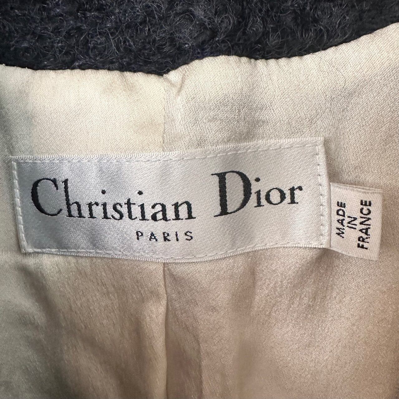 Dior Dior Knit Cropped Black Coat S Women Size S / US 4 / IT 40 - 4 Thumbnail
