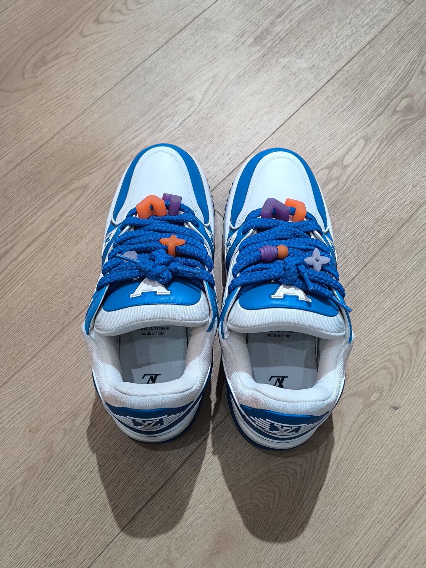 Louis Vuitton Louis Vuitton Training Blue Lowtop Sneakers 9 Men Size US 9 / EU 42 - 2 Thumbnail