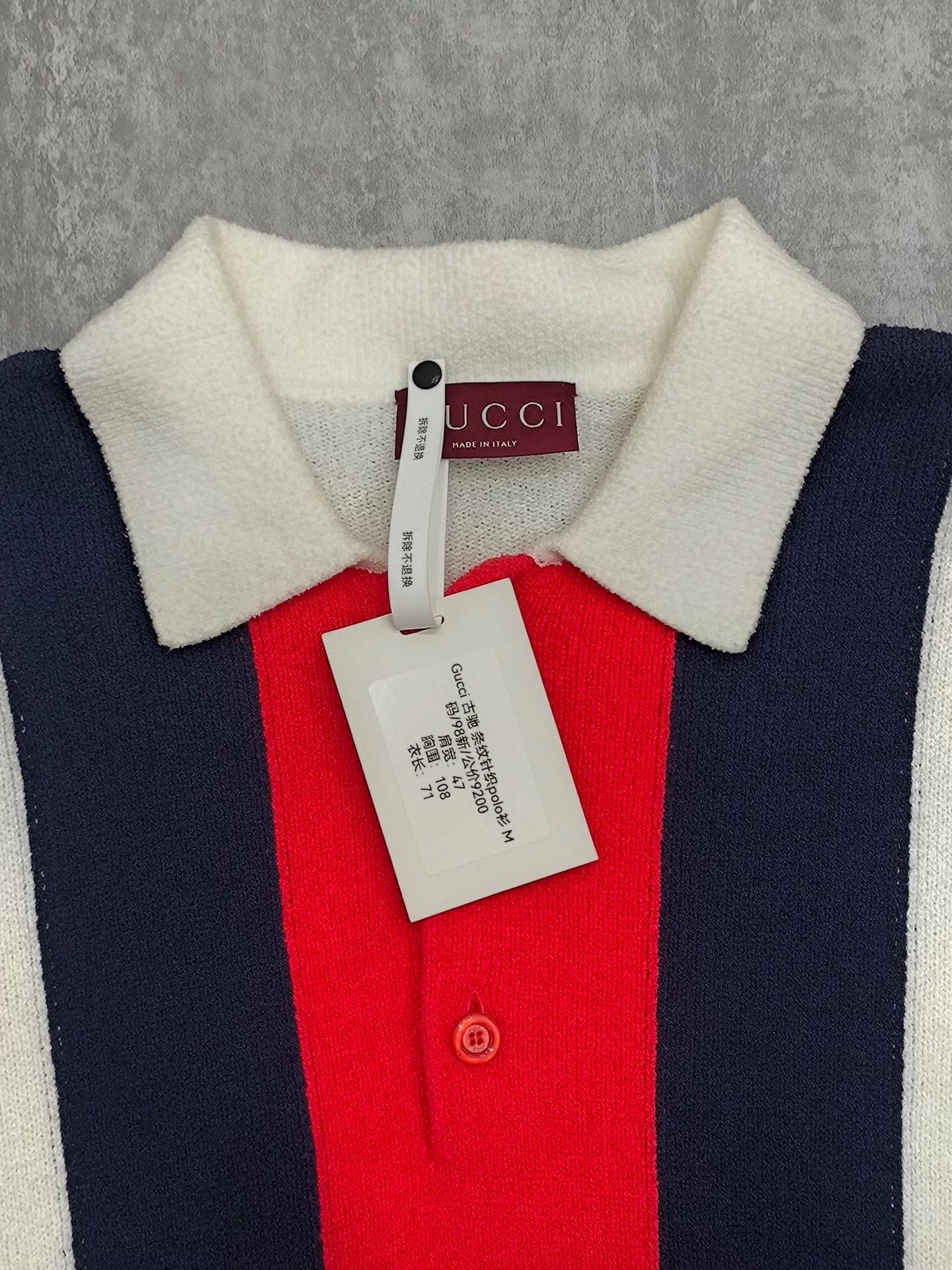 Gucci Gucci Knit Striped Multi Polo m Men Size US M / EU 48-50 / 2 - 3 Thumbnail