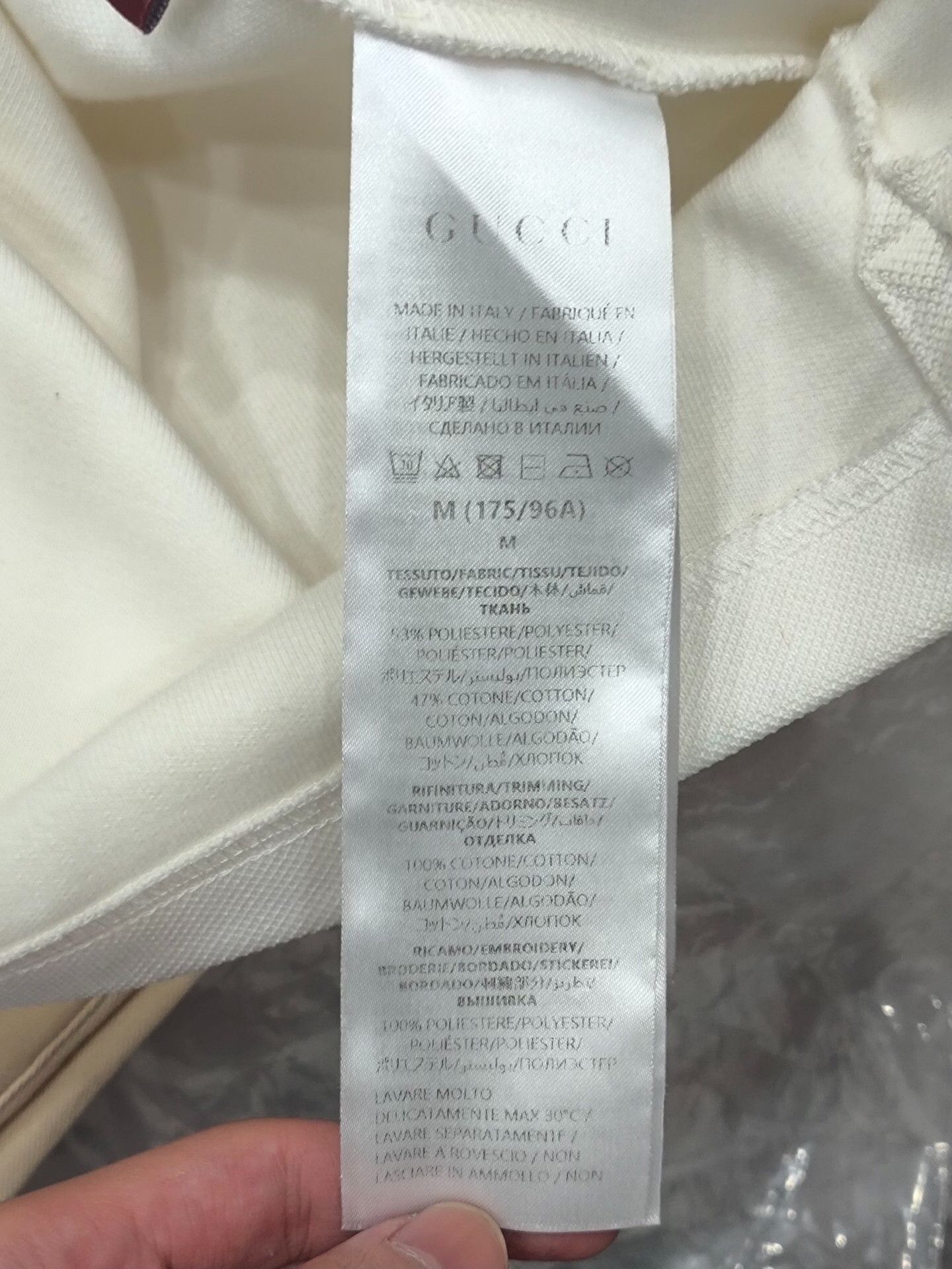 Gucci Gucci White Polo m Men Size US M / EU 48-50 / 2 - 6 Thumbnail