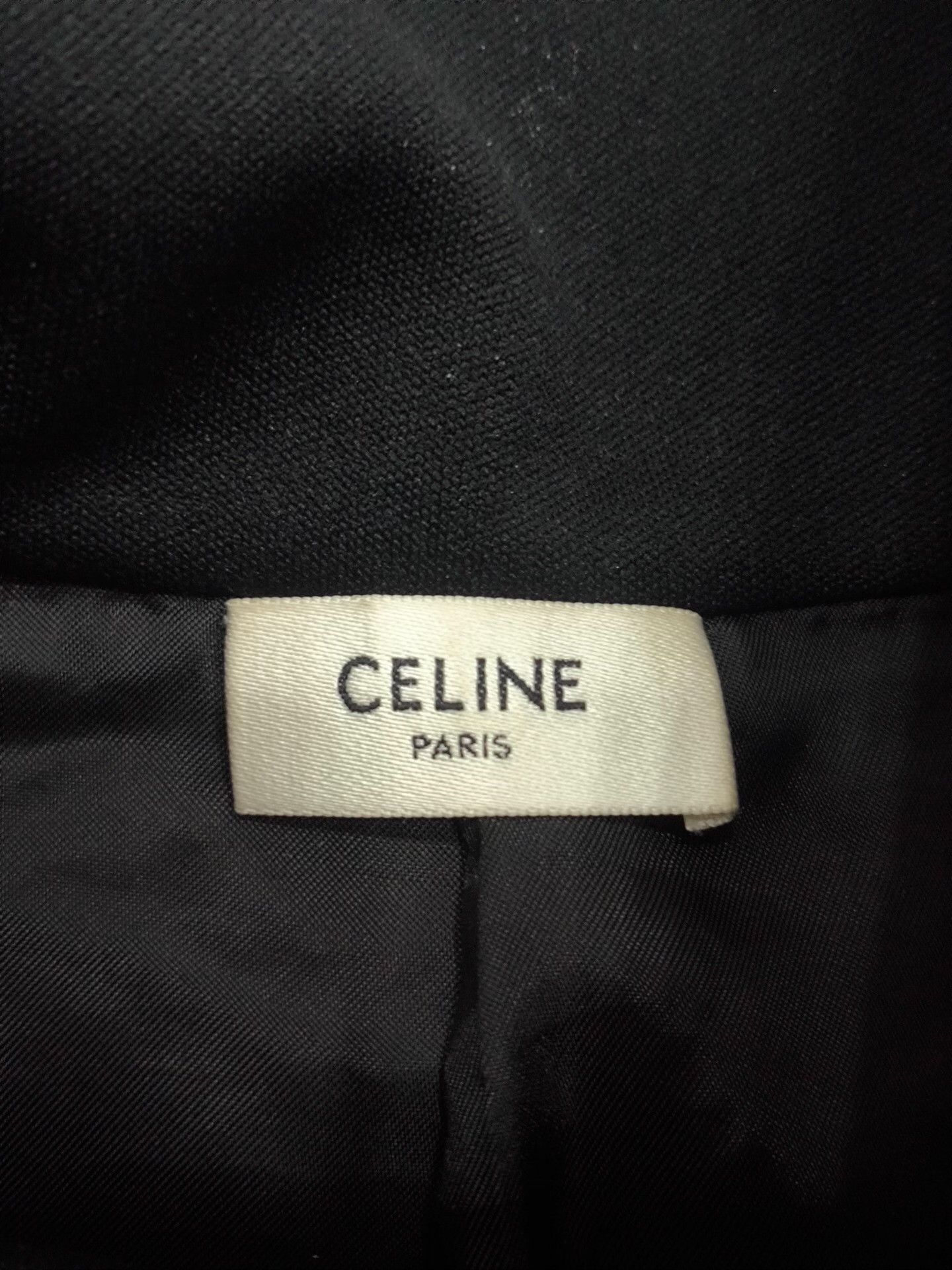 Celine Celine Black Jacket L Women Size L / US 10 / IT 46 - 4 Thumbnail