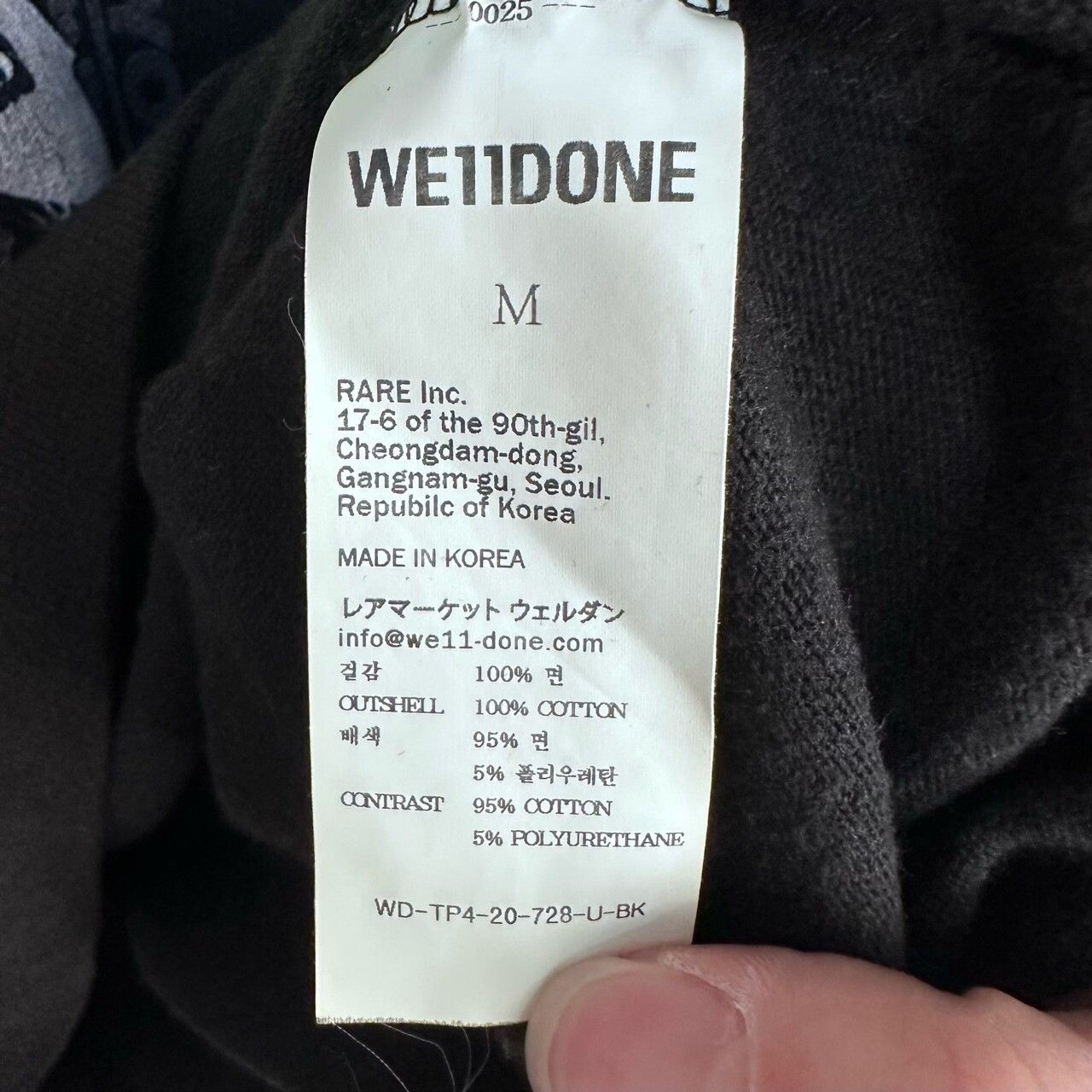 WE11DONE We11done Graphic Black Hoodie m Men Size US M / EU 48-50 / 2 - 5 Thumbnail