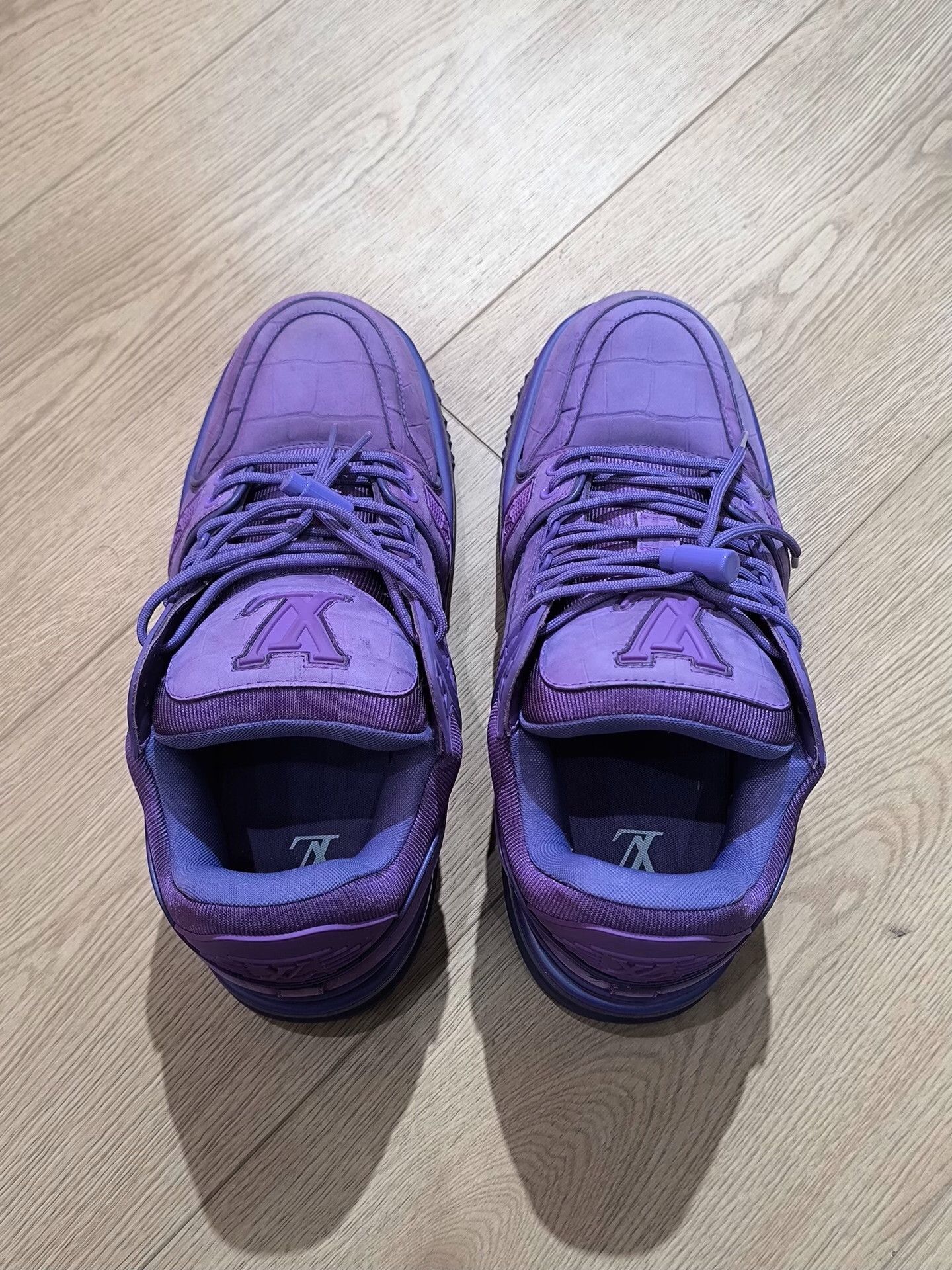Louis Vuitton Louis Vuitton Collab Purple Lowtop Sneakers 9 Men Size US 9 / EU 42 - 2 Thumbnail