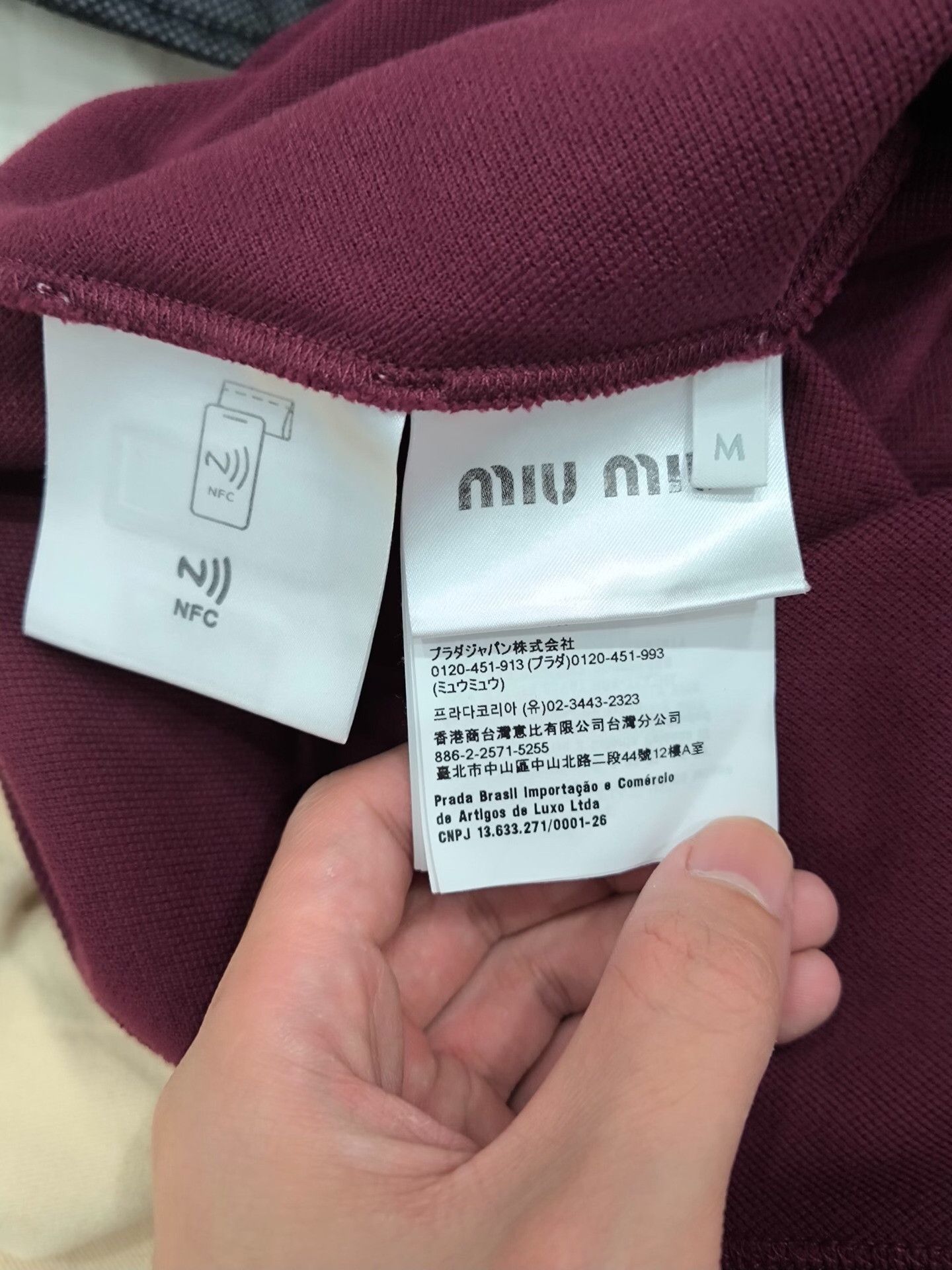 Miu Miu Miu Miu Cotton Red T-Shirt XS Women Size XS / US 0-2 / IT 36-38 - 5 Thumbnail