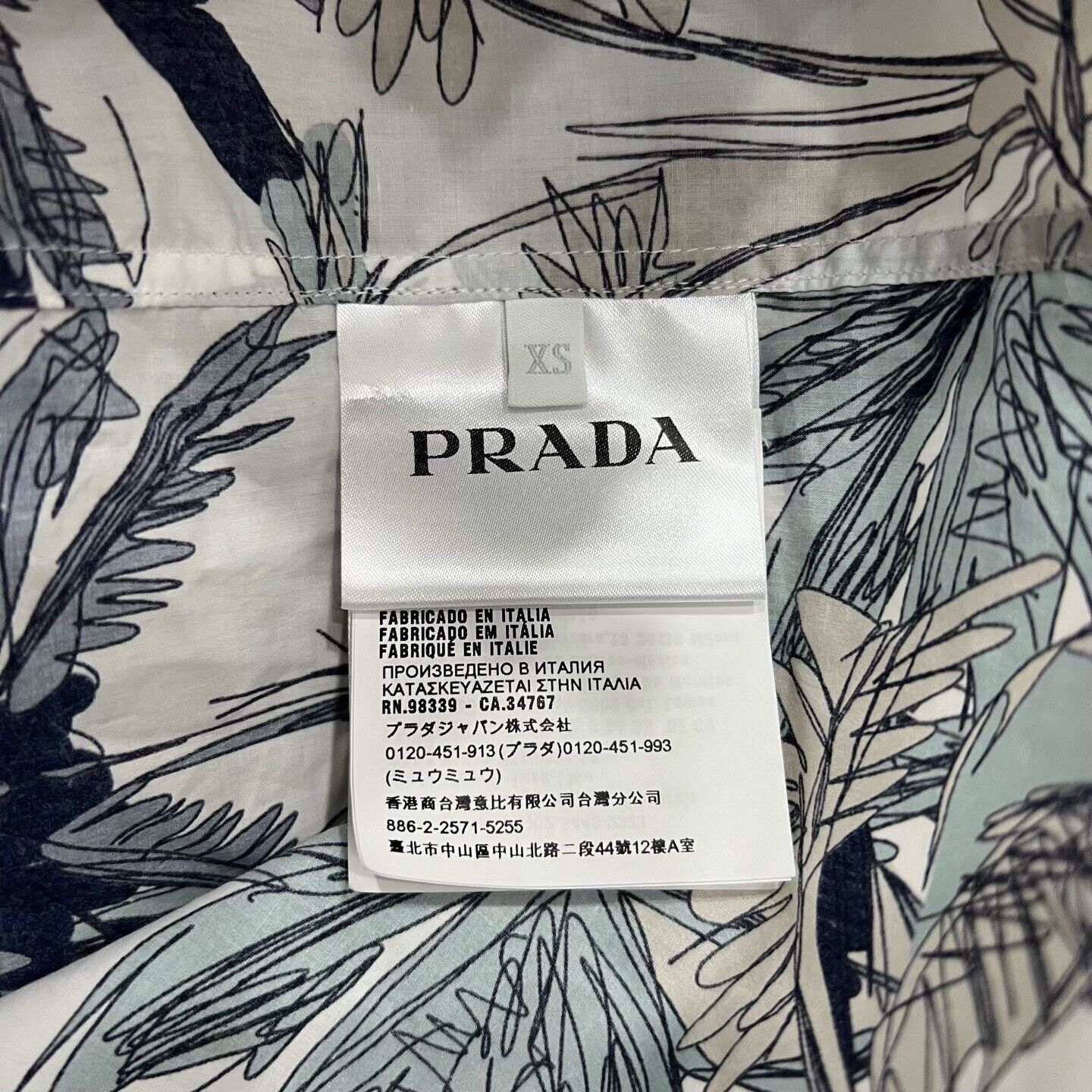 Prada Prada Floral Printed Shirt xs Men Size US XS / EU 42 / 0 - 5 Thumbnail