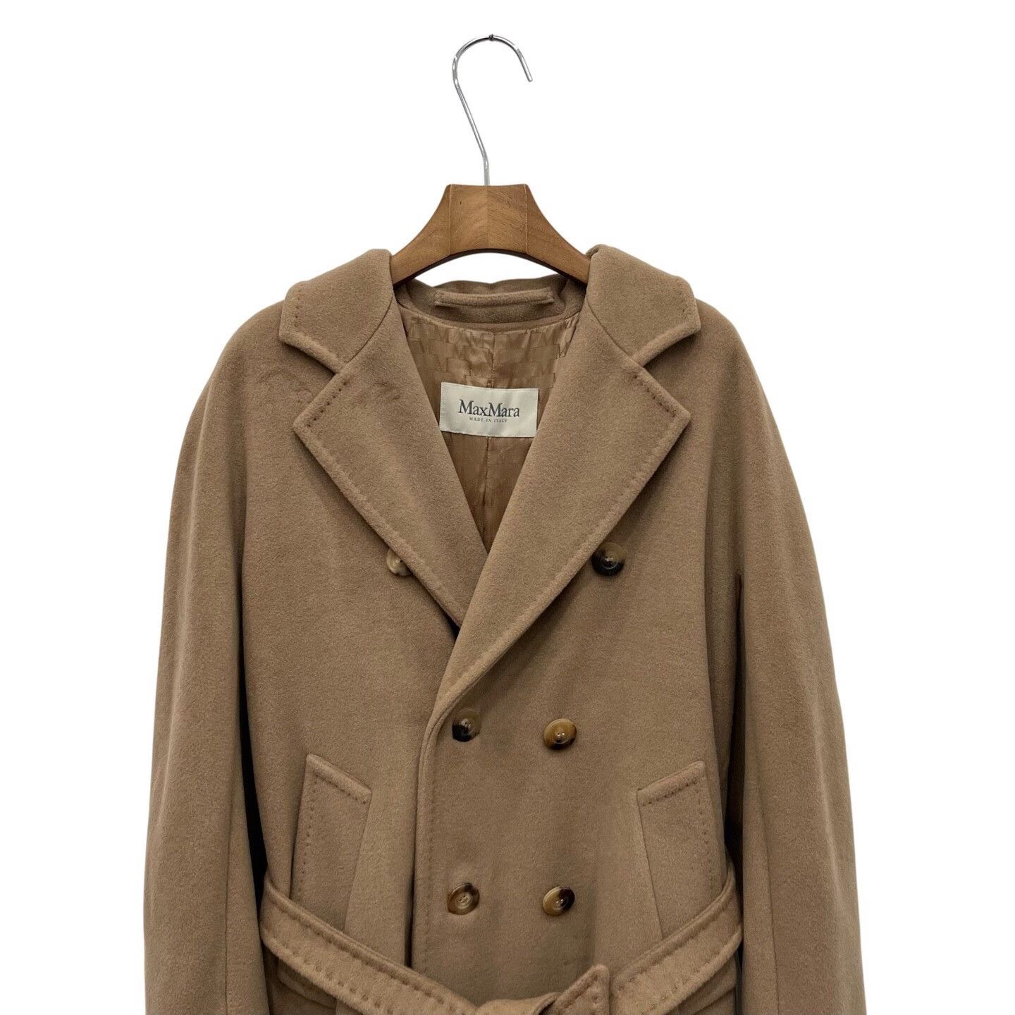 Max Mara Max Mara Wool Long Brown Coat XS Women Size XS / US 0-2 / IT 36-38 - 3 Thumbnail