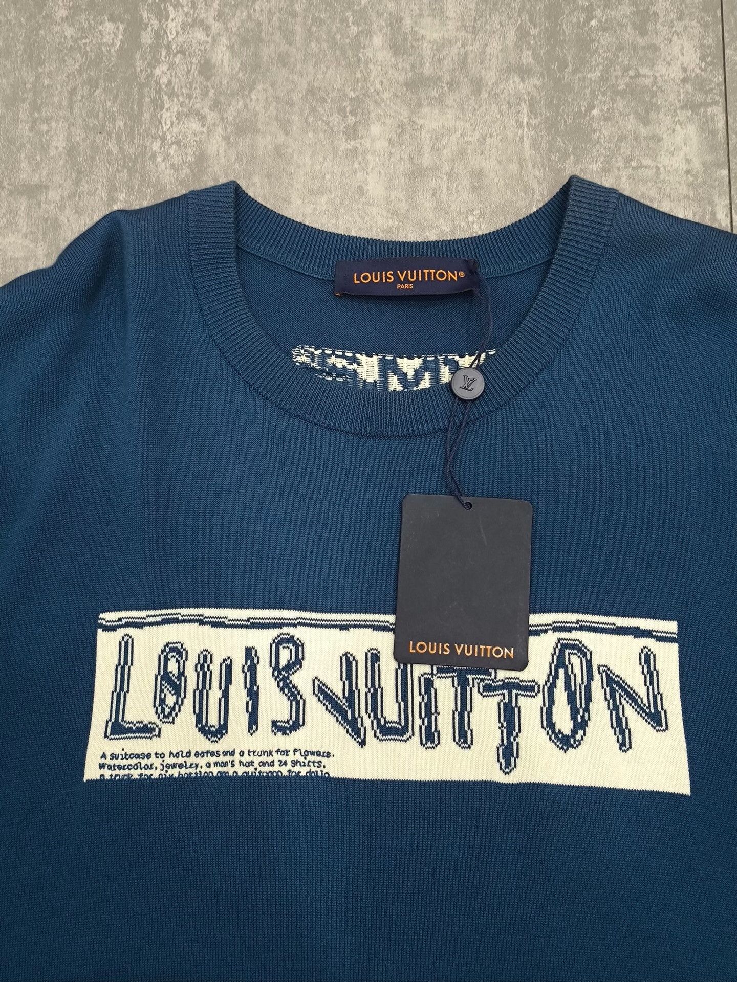 Louis Vuitton Louis Vuitton Retro Blue T-Shirt m Men Size US M / EU 48-50 / 2 - 3 Thumbnail