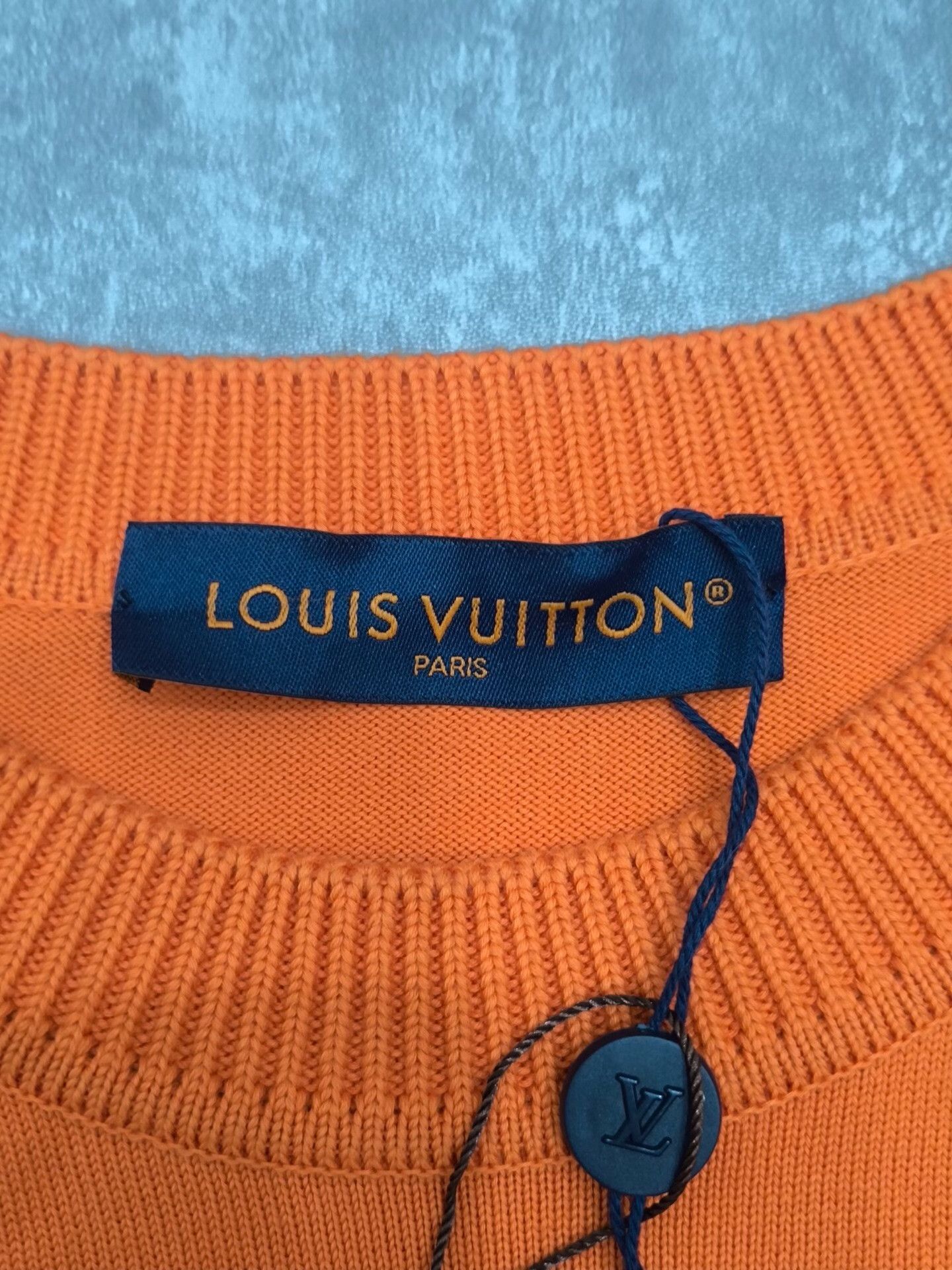 Louis Vuitton Louis Vuitton Knit Orange T-Shirt xl Men Size US XL / EU 56 / 4 - 4 Thumbnail