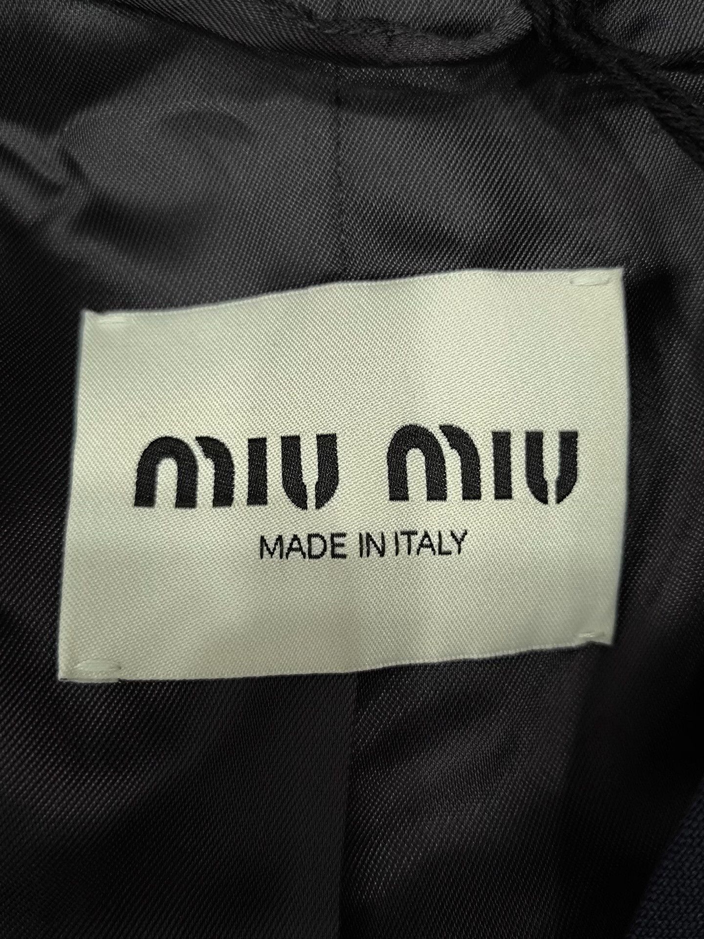 Miu Miu Miu Miu Wool Blue Coat S Women Size S / US 4 / IT 40 - 5 Thumbnail