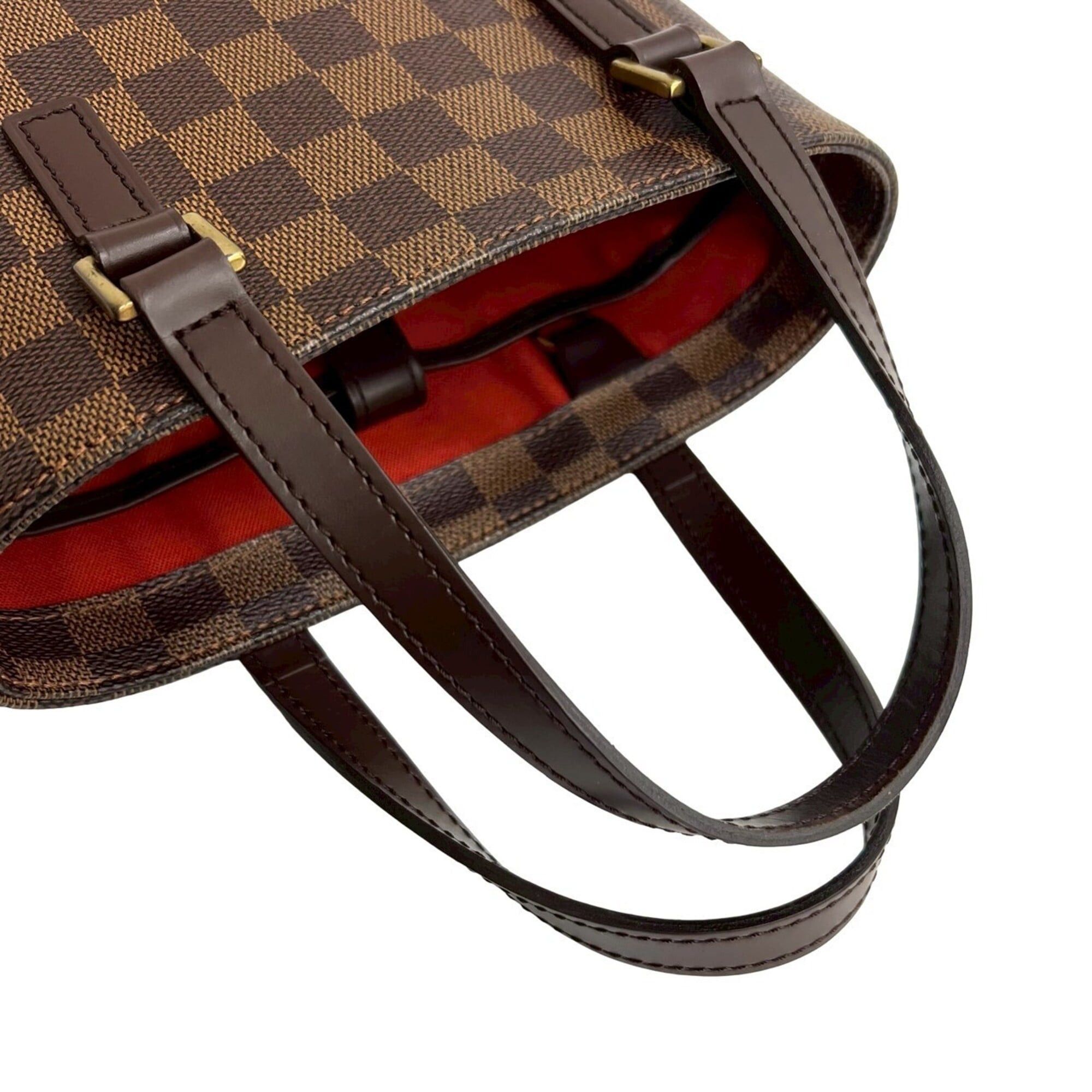 Louis Vuitton LOUIS VUITTON Vintage Vavin PM Damier Leather Handbag Mini Tote Bag Brown i40-9 Size ONE SIZE - 4 Thumbnail