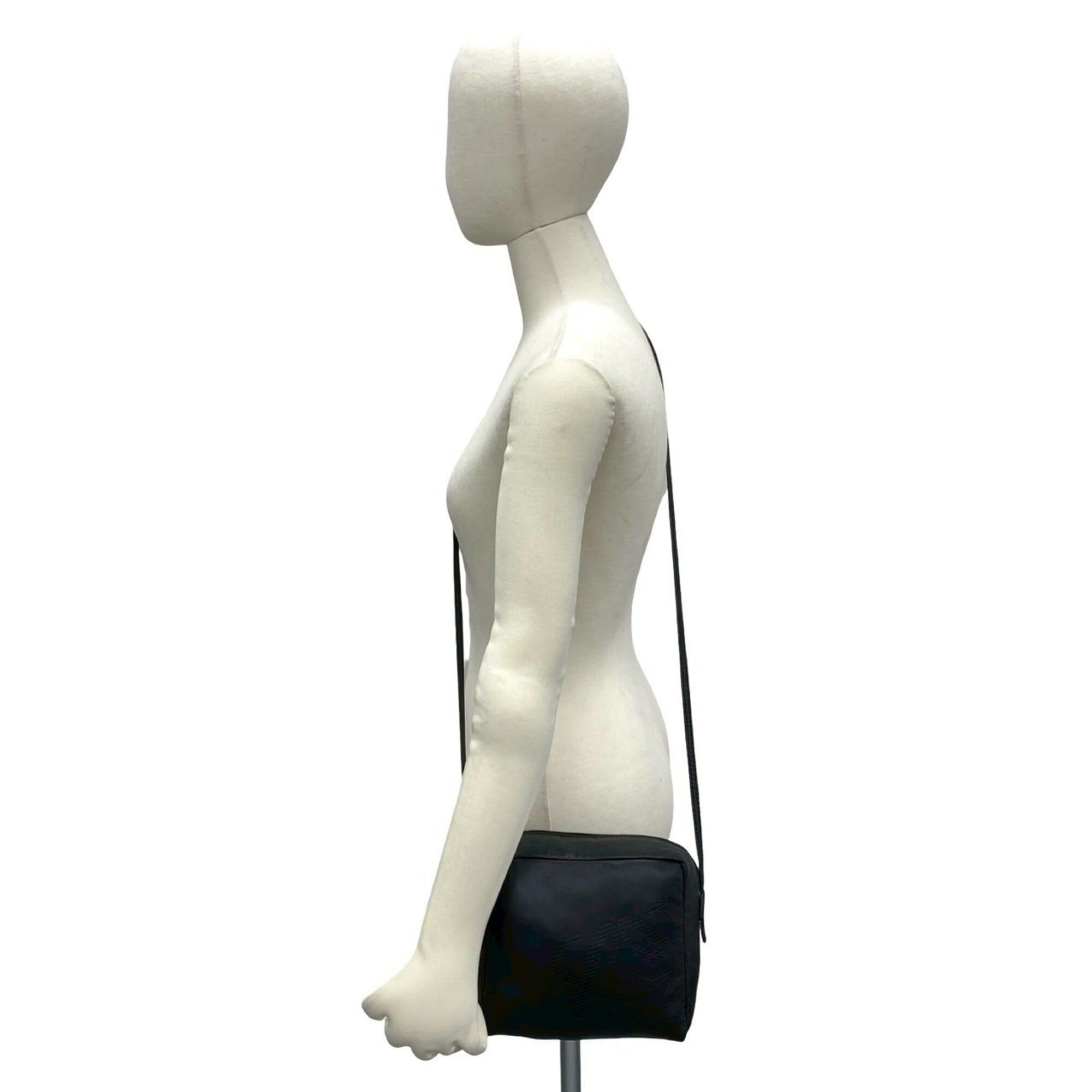Loewe LOEWE Vintage Anagram Logo Nappa Leather Mini Shoulder Bag/Pouch, Black, 46546 Size ONE SIZE - 2 Thumbnail