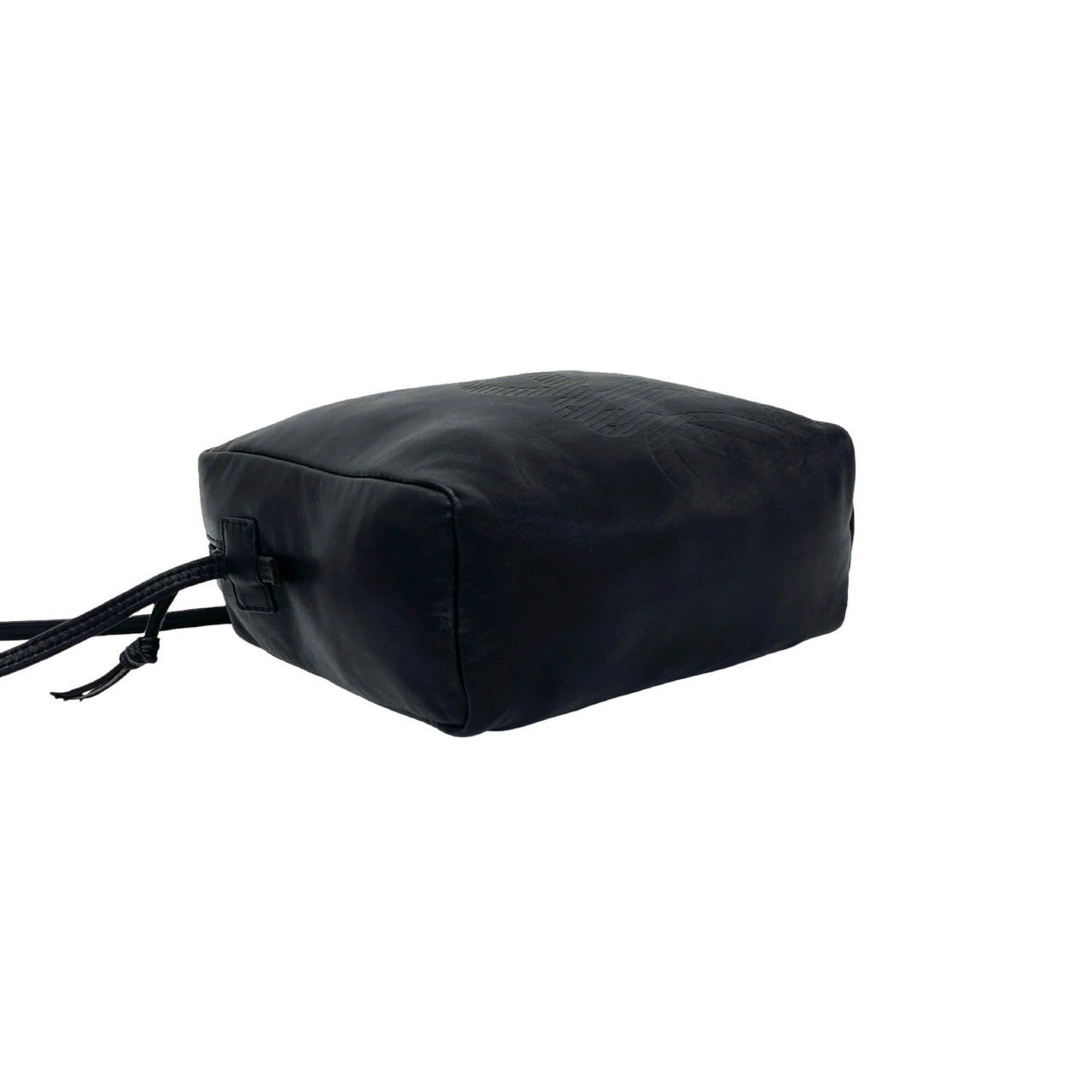 Loewe LOEWE Vintage Anagram Logo Nappa Leather Mini Shoulder Bag/Pouch, Black, 46546 Size ONE SIZE - 7 Thumbnail