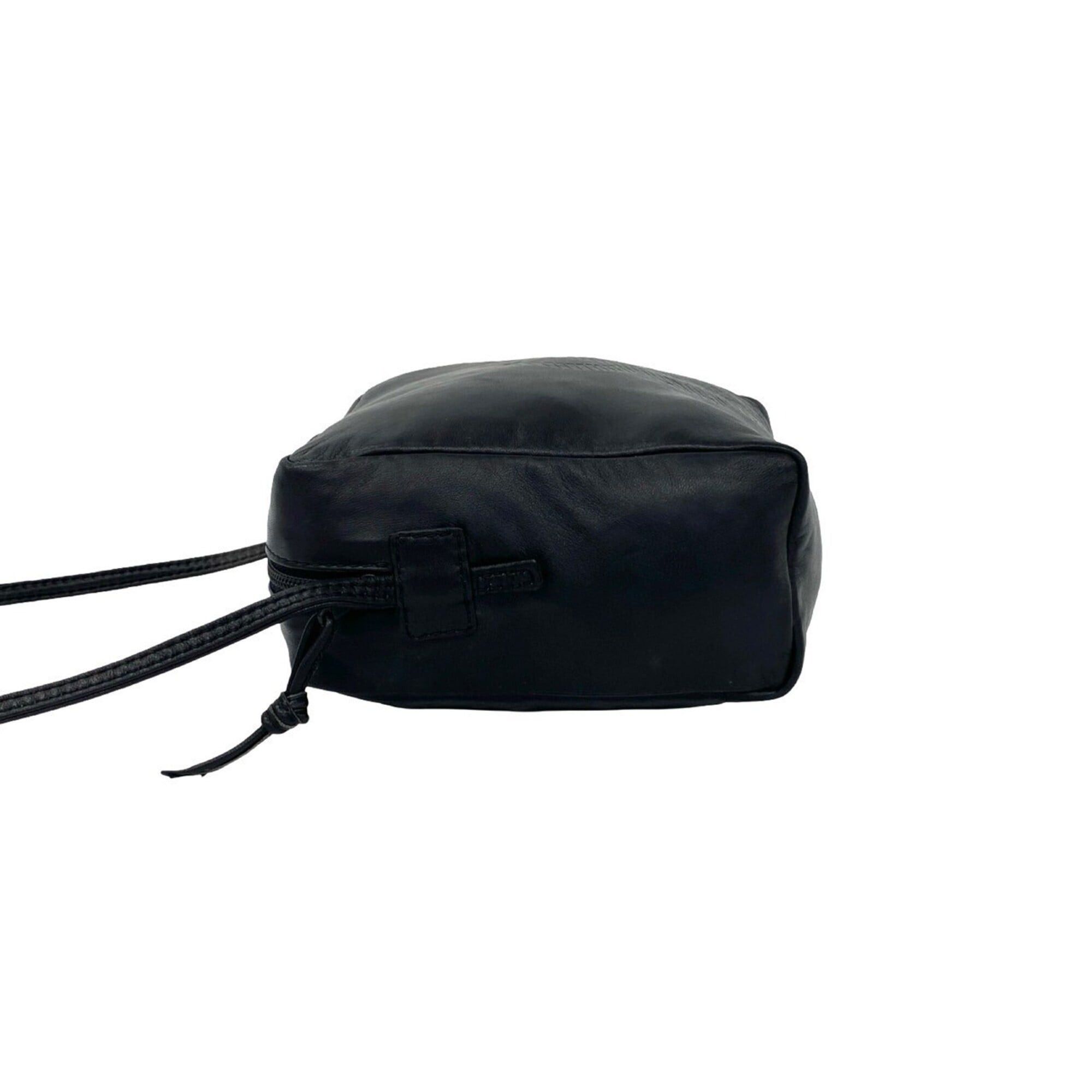 Loewe LOEWE Vintage Anagram Logo Nappa Leather Mini Shoulder Bag/Pouch, Black, 46546 Size ONE SIZE - 5 Thumbnail