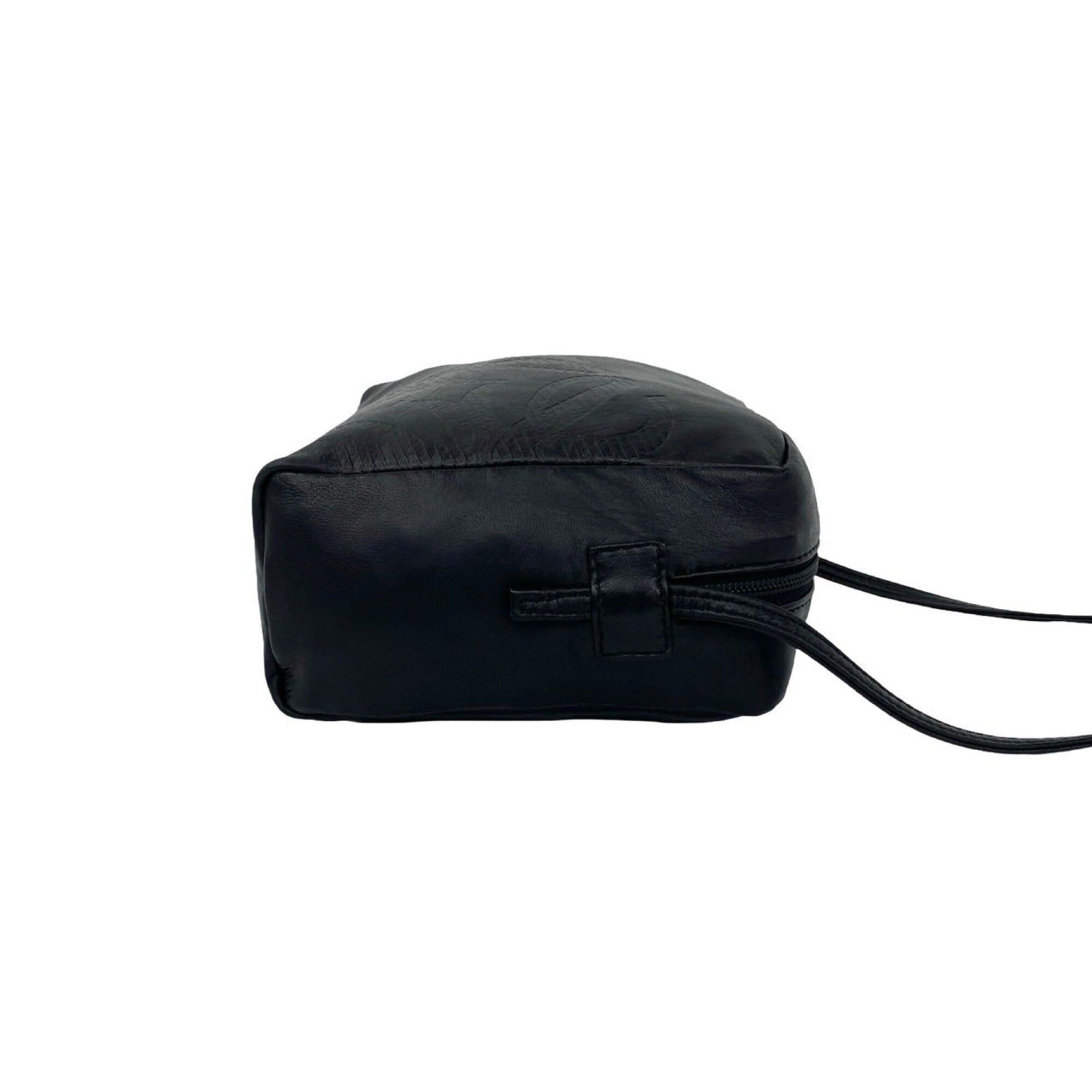 Loewe LOEWE Vintage Anagram Logo Nappa Leather Mini Shoulder Bag/Pouch, Black, 46546 Size ONE SIZE - 6 Thumbnail