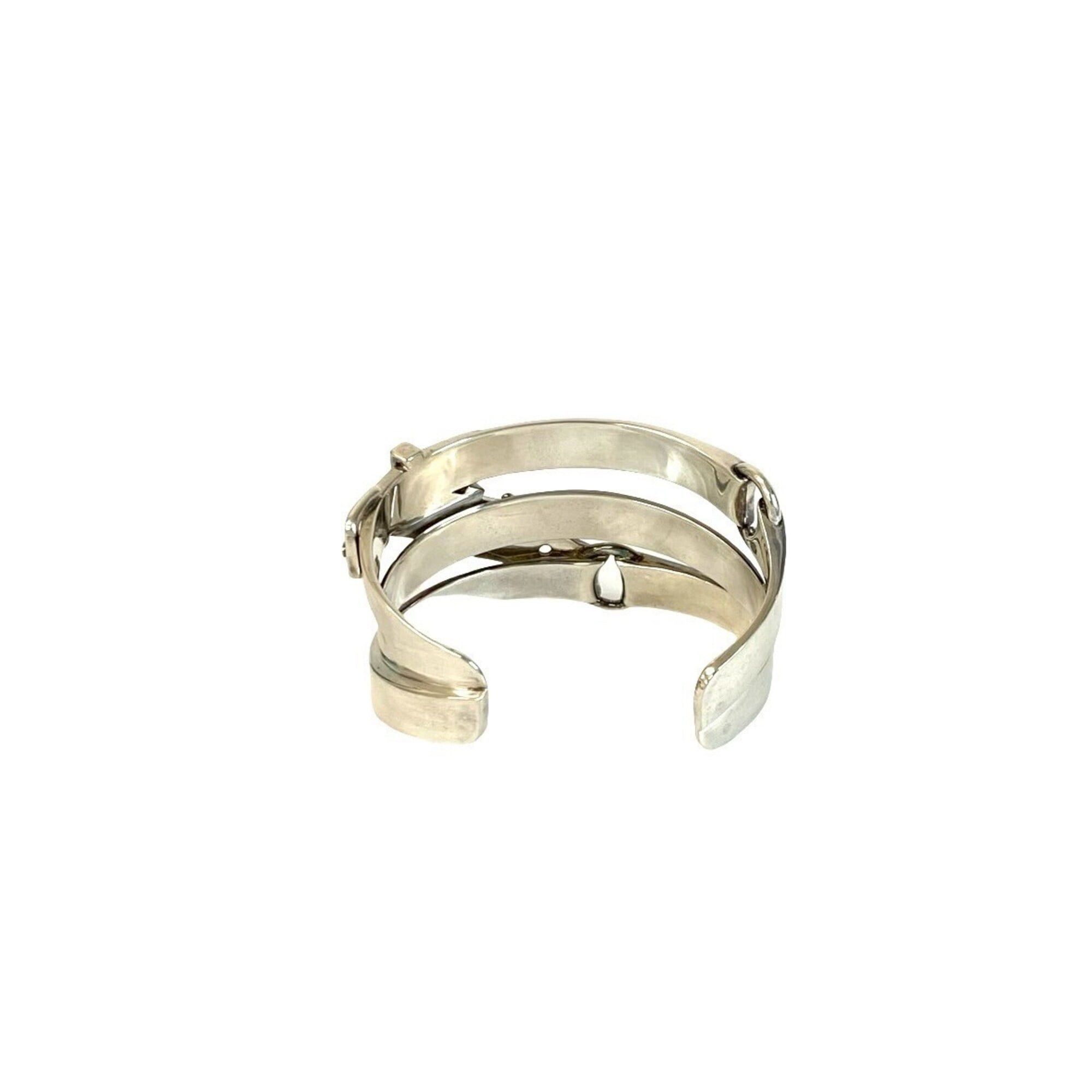 Hermes Hermes Ceinture Triple Strap Belt Sterling Silver 925 Bangle Bracelet Accessory 480-3 Size ONE SIZE - 6 Thumbnail