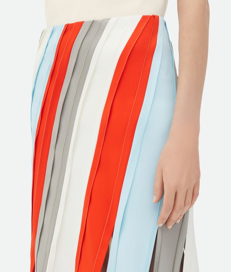 Bottega Veneta fluid viscose stripe skirt Size 25" / US 0 / IT 36 - 5 Thumbnail
